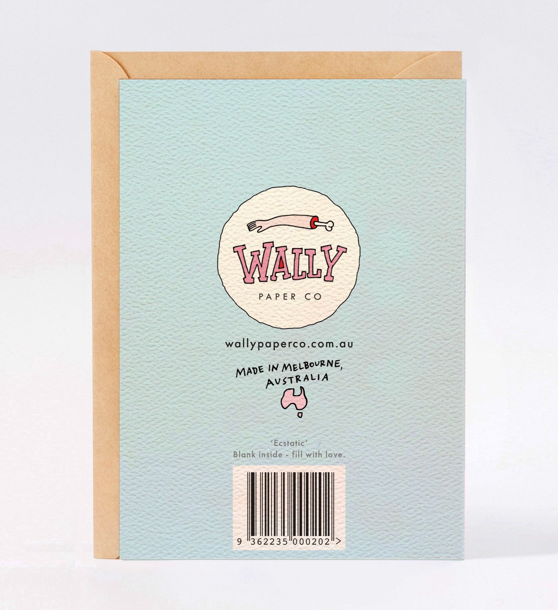 Birthday card - funny birthday card - Australian made birthday card - Ecstatic by Wally Paper Co Melbourne - made in Australia