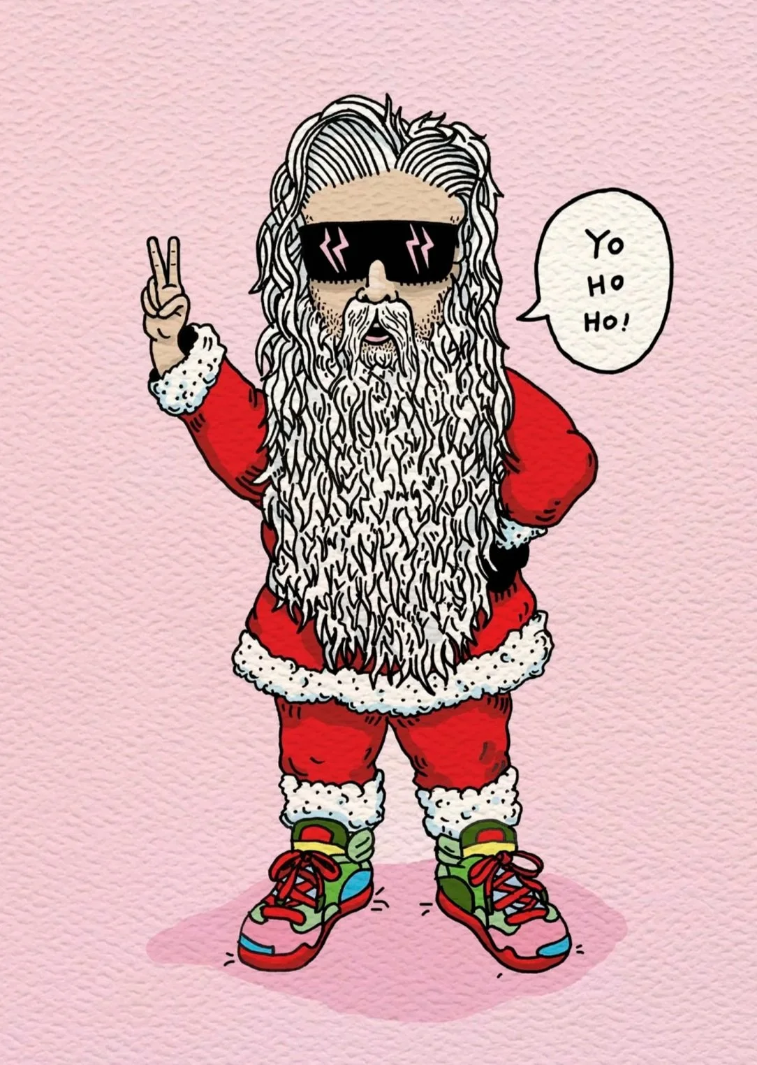 Christmas card - funny Christmas card - Cool Australian made Christmas card - Yo Ho Ho by Wally Paper Co Melbourne - made in Australia