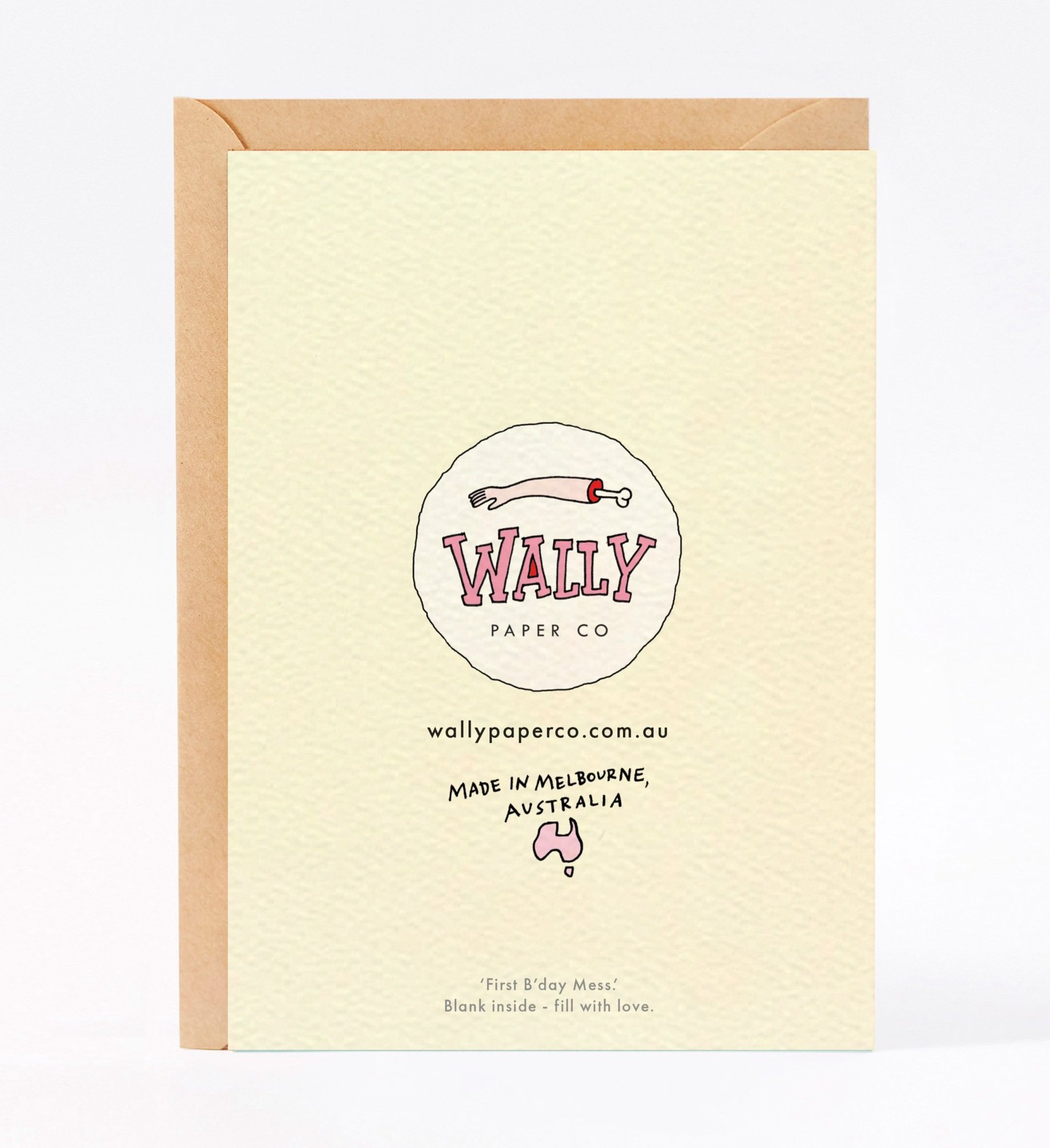 First birthday card 1st birthday card SO MUCH MESS by Wally Paper Co Melbourne made in Australia