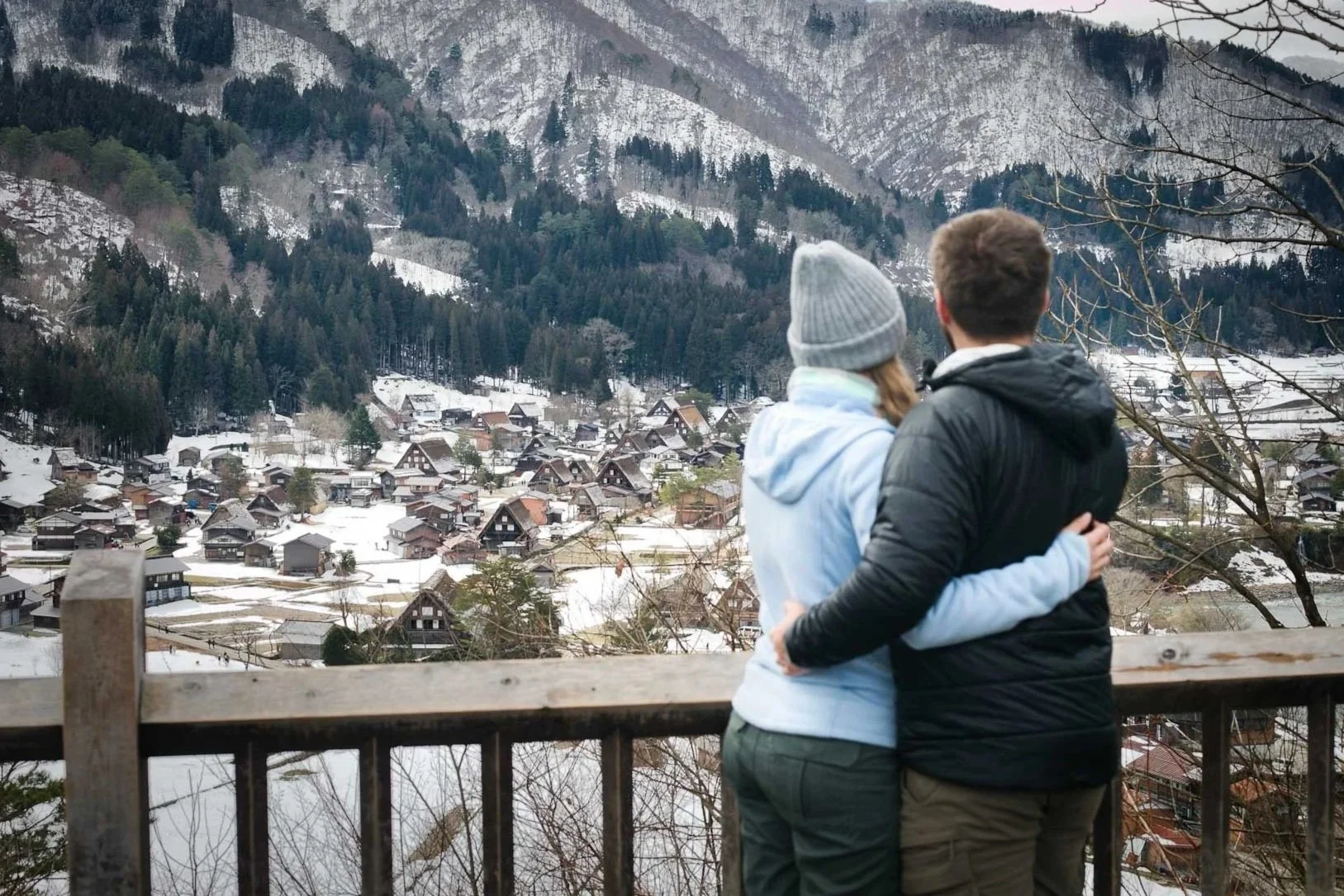 Snowy vacation in Shirakawa village
