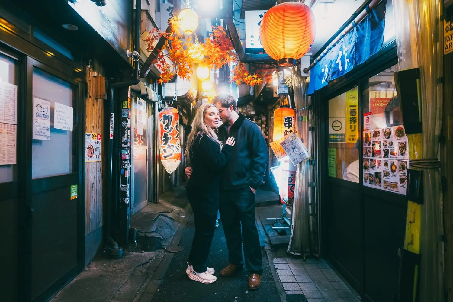 Urban Night Photoshoot in Tokyo