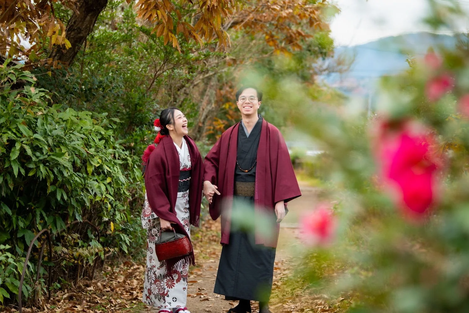 Fun and relaxed photoshoot in Yufuin