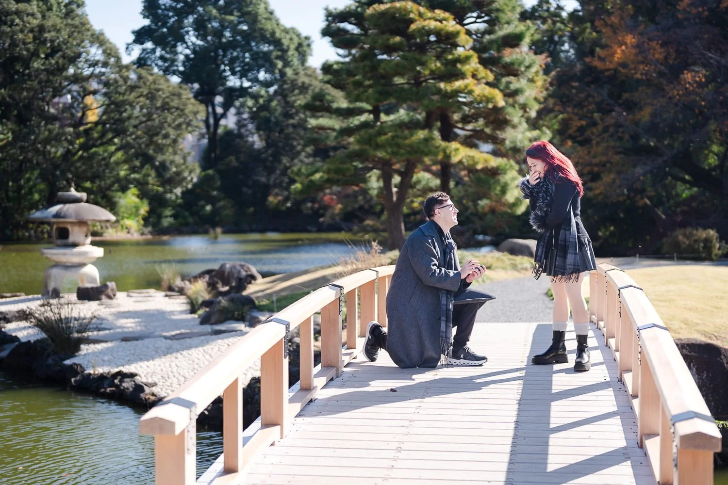 Shinjuku Gyoen Surprise Proposal Photographer