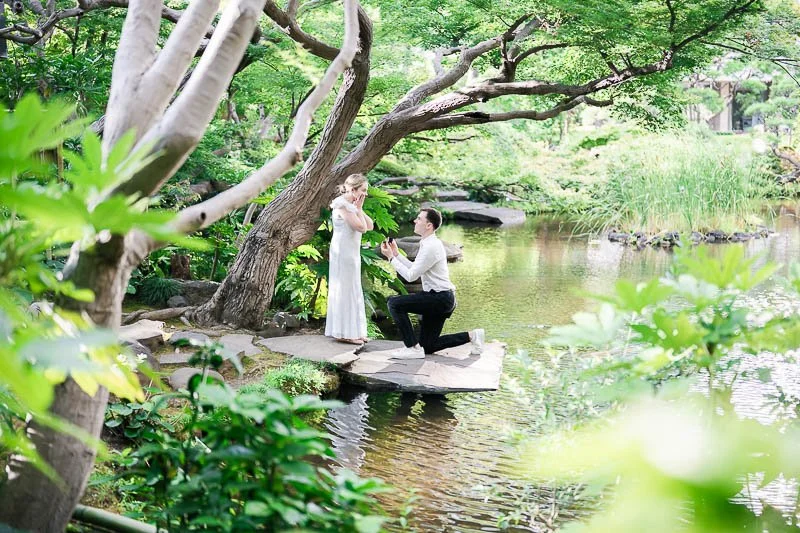 Serene Garden Proposal, Sealed with Tokyo Tower as Witness