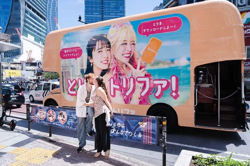 A Message on a Billboard, a Ring on One Knee: A Shibuya Surprise Proposal