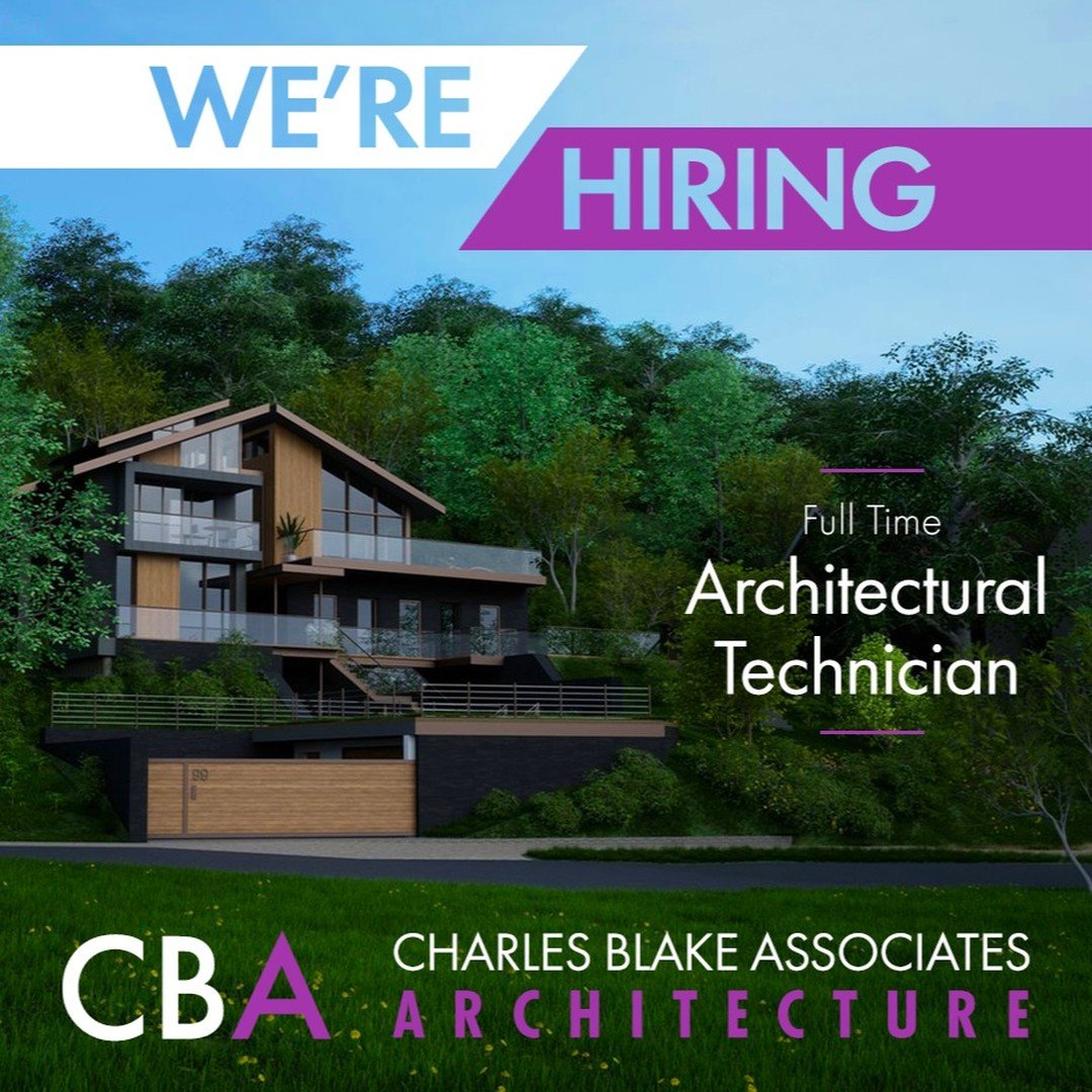 We're hiring! 🎉

Charles Blake Associates Architecture is currently searching for a talented, passionate and experienced architectural technician/technologist to become part of our dynamic and future-thinking architectural firm based in sunny Torqua