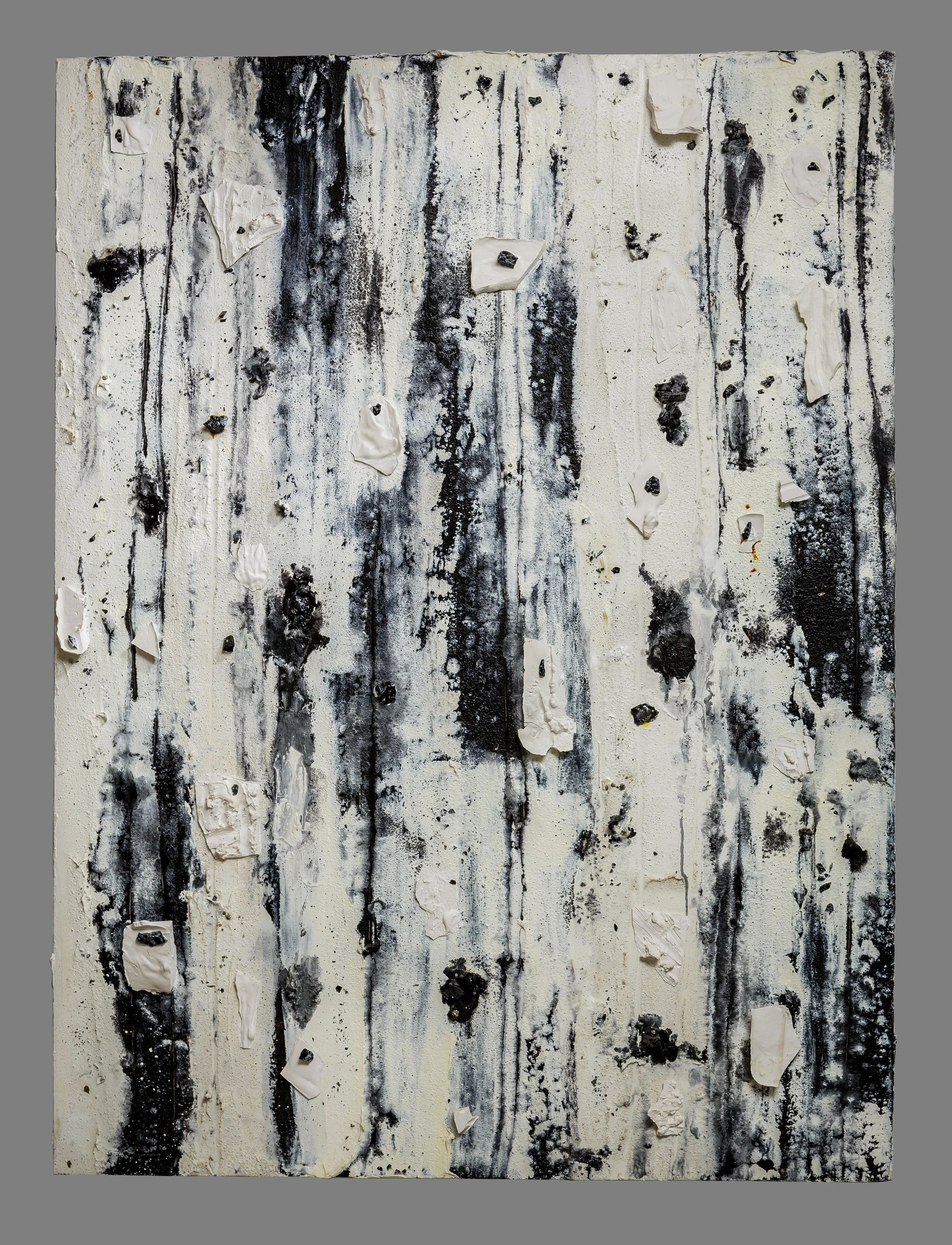 Blanc Mixed media on panel 48 x 36 in./ 121.9 x 91.4 cm.