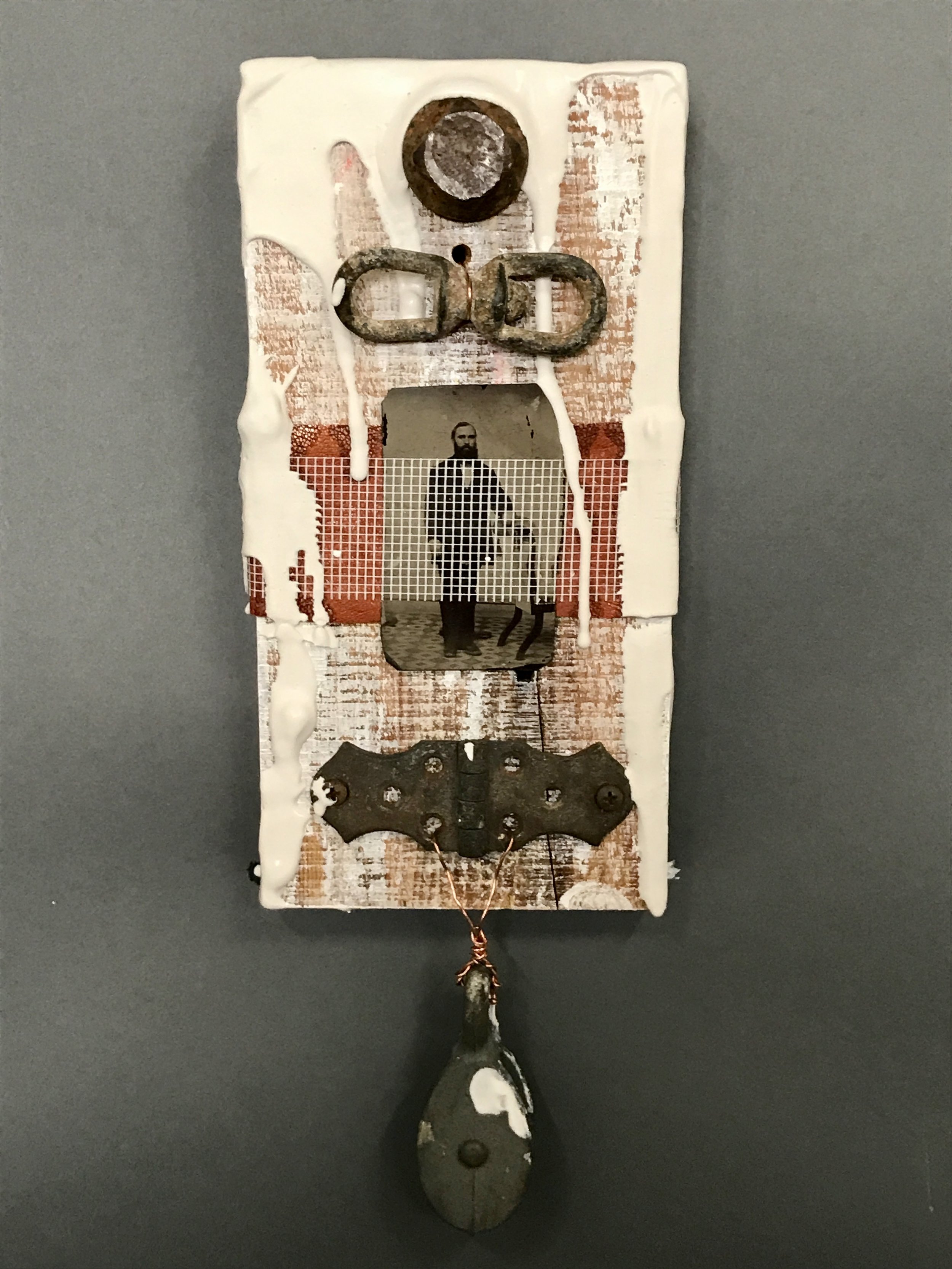   Henry  Mixed media 15.25 x5.75 in/ 38.7 x 14.6 cm 2017     