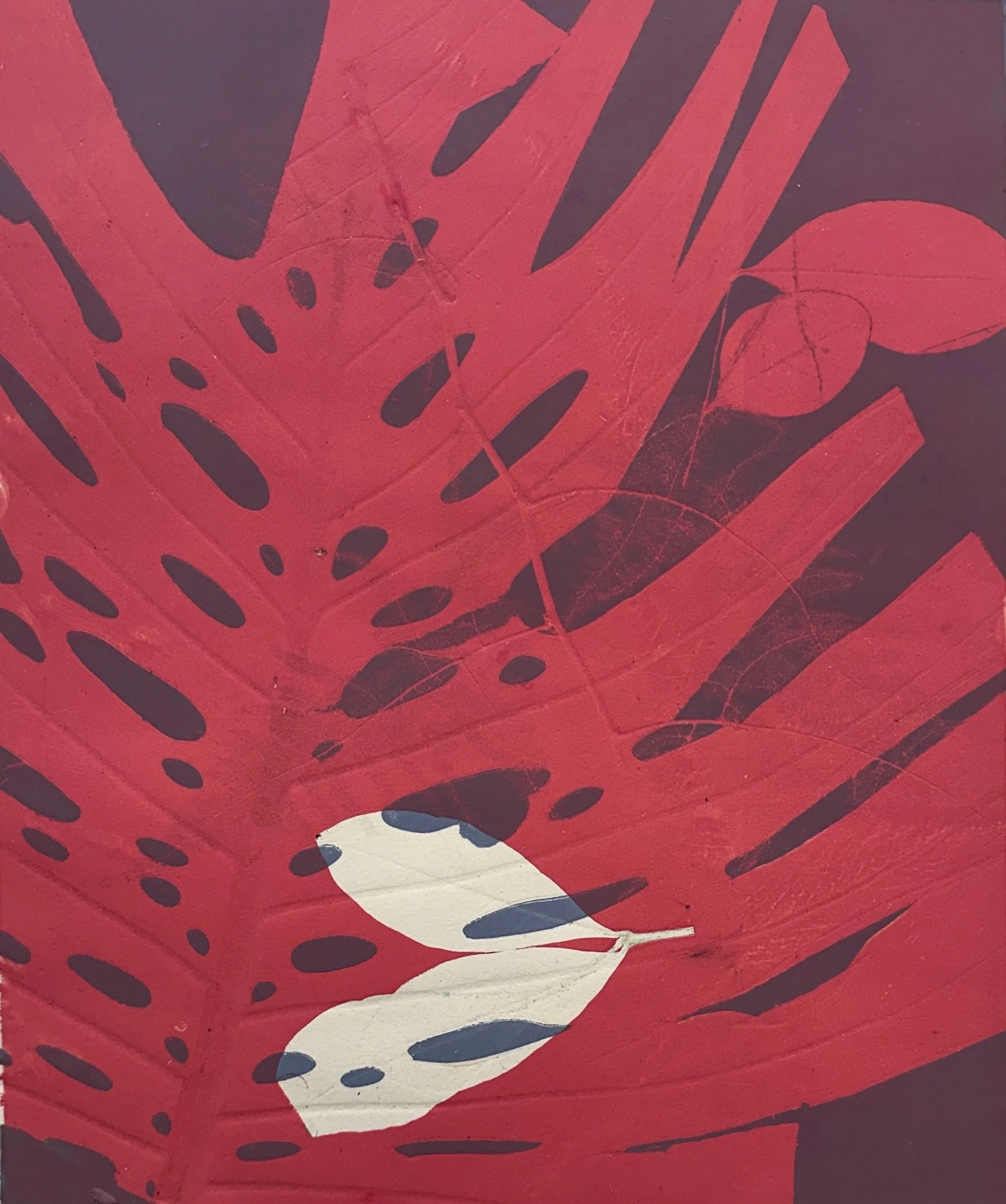 Caruso, J. Unapologetically Red. Monoprint. 14 x 11 in. 2024..jpeg