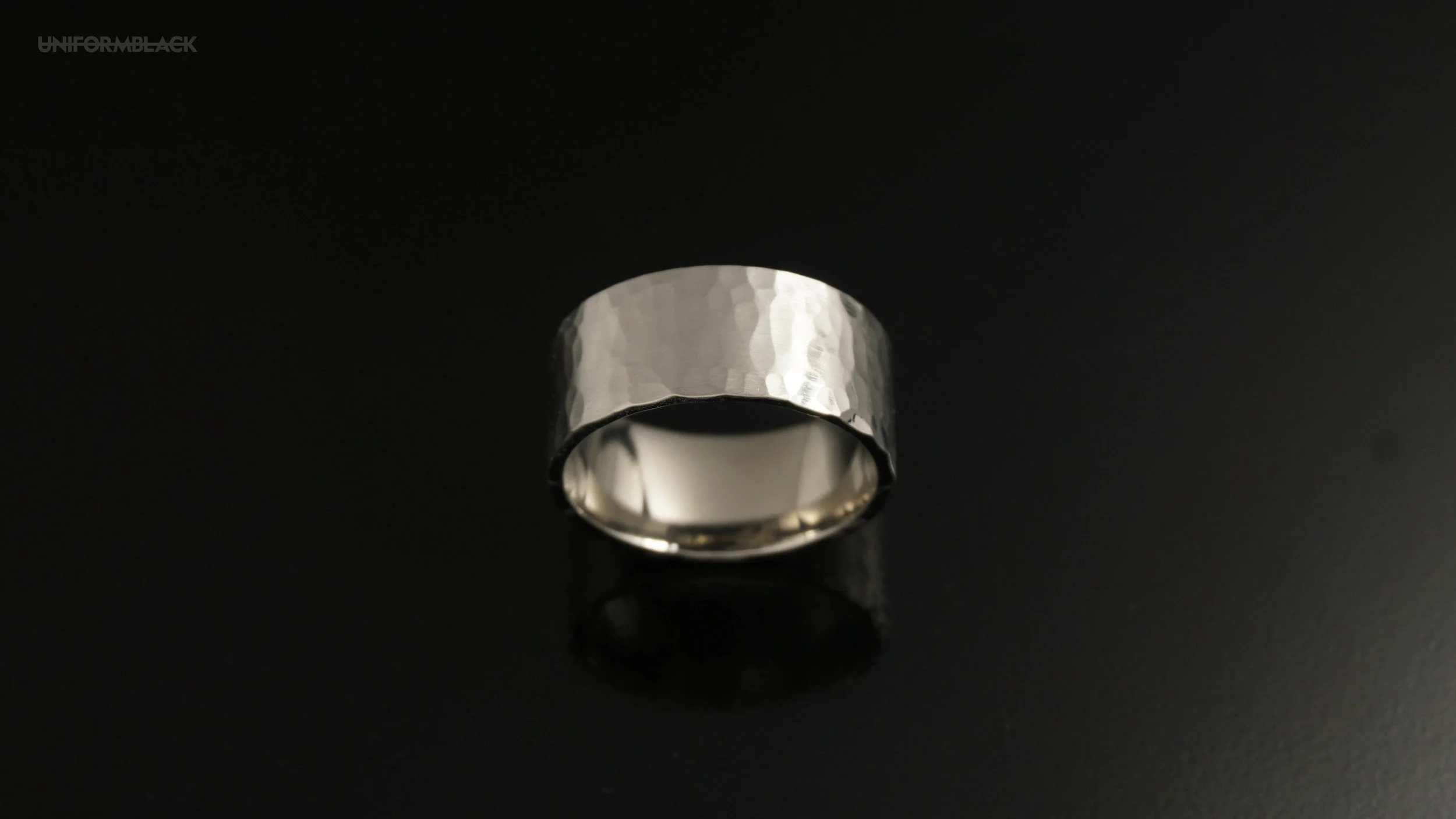 Hammered Platinum Ring