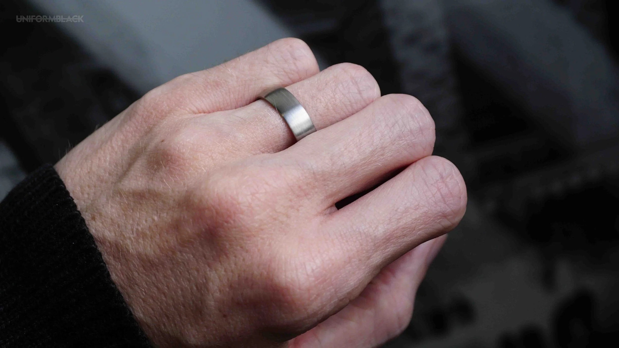 Titanium rings are not scratch resistant, they're still great though.