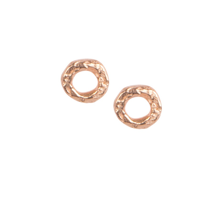 Meteorite Textured Round Studs £35, Matthew Calvin