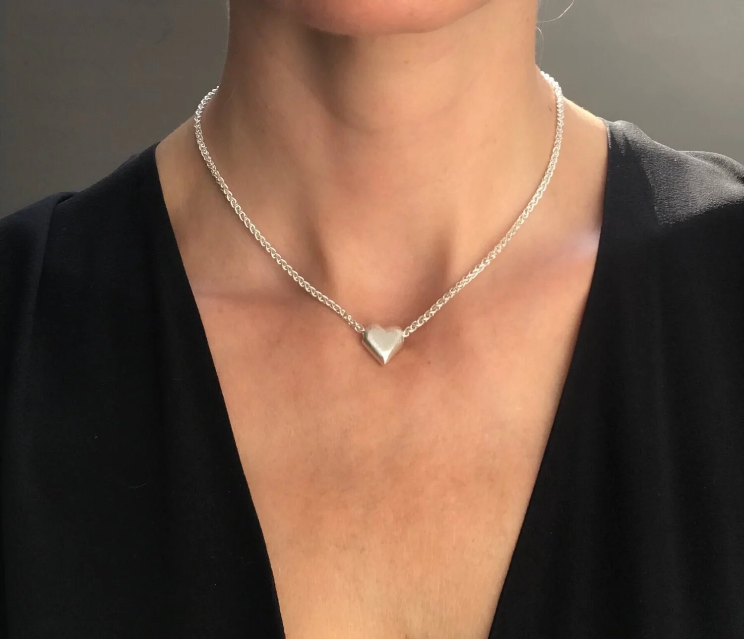 Love Token Necklace in silver 