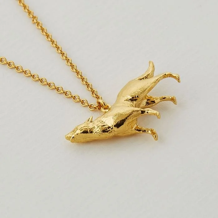 Howling Wolf Necklace — Handmade 