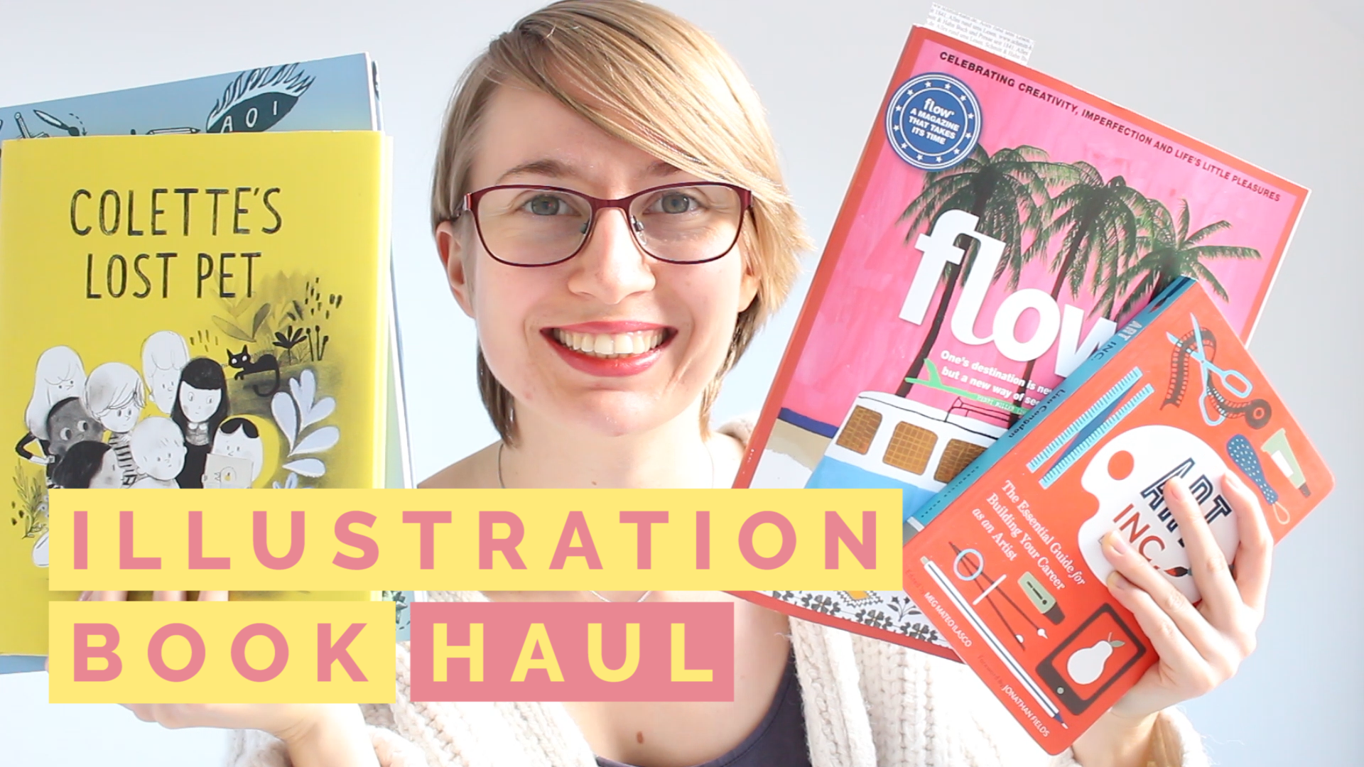 January Book Haul for Illustrators - useful books, flow magazine + Colette's lost pet review
