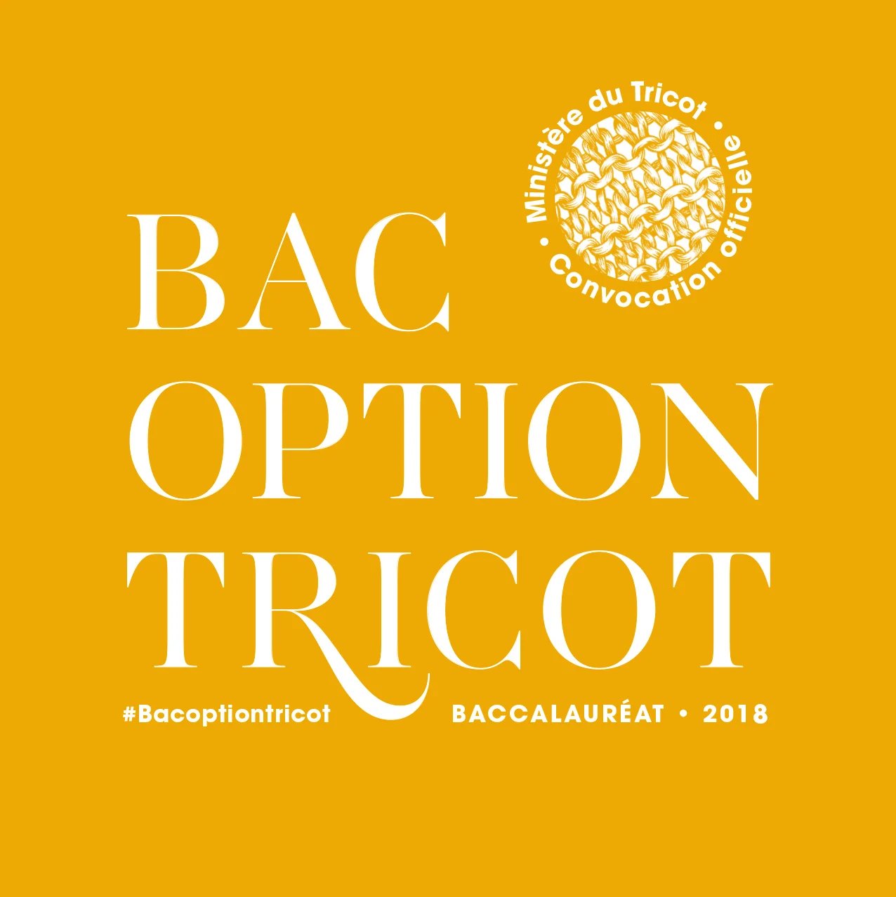 Le bac option tricot 2018, c'est parti !