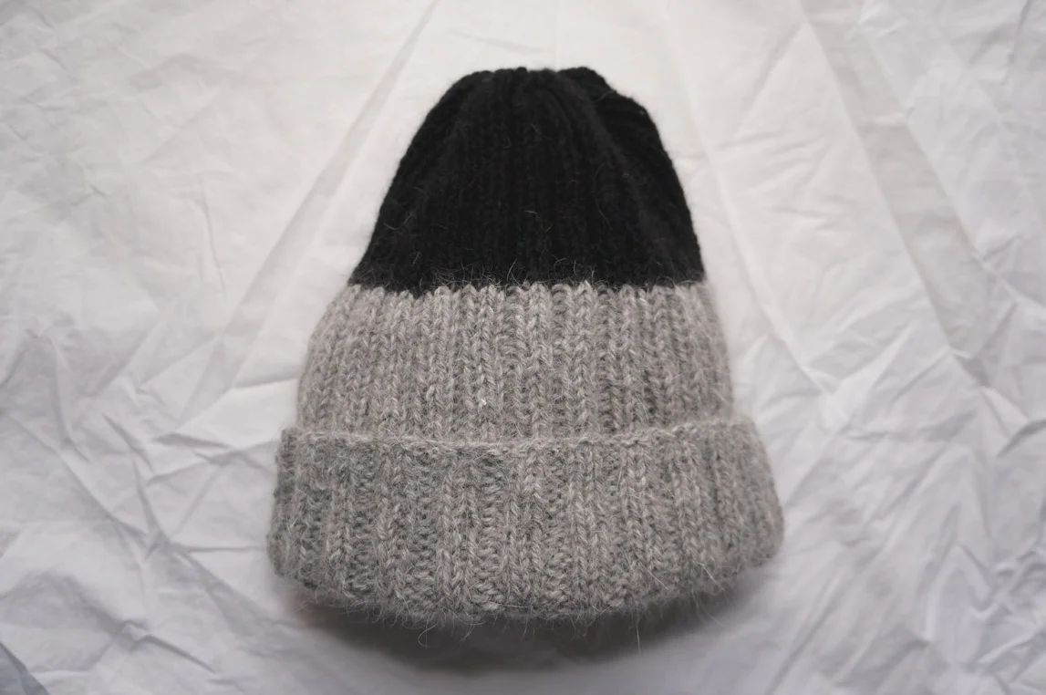 A Boyfriend hat with my chouchou laine