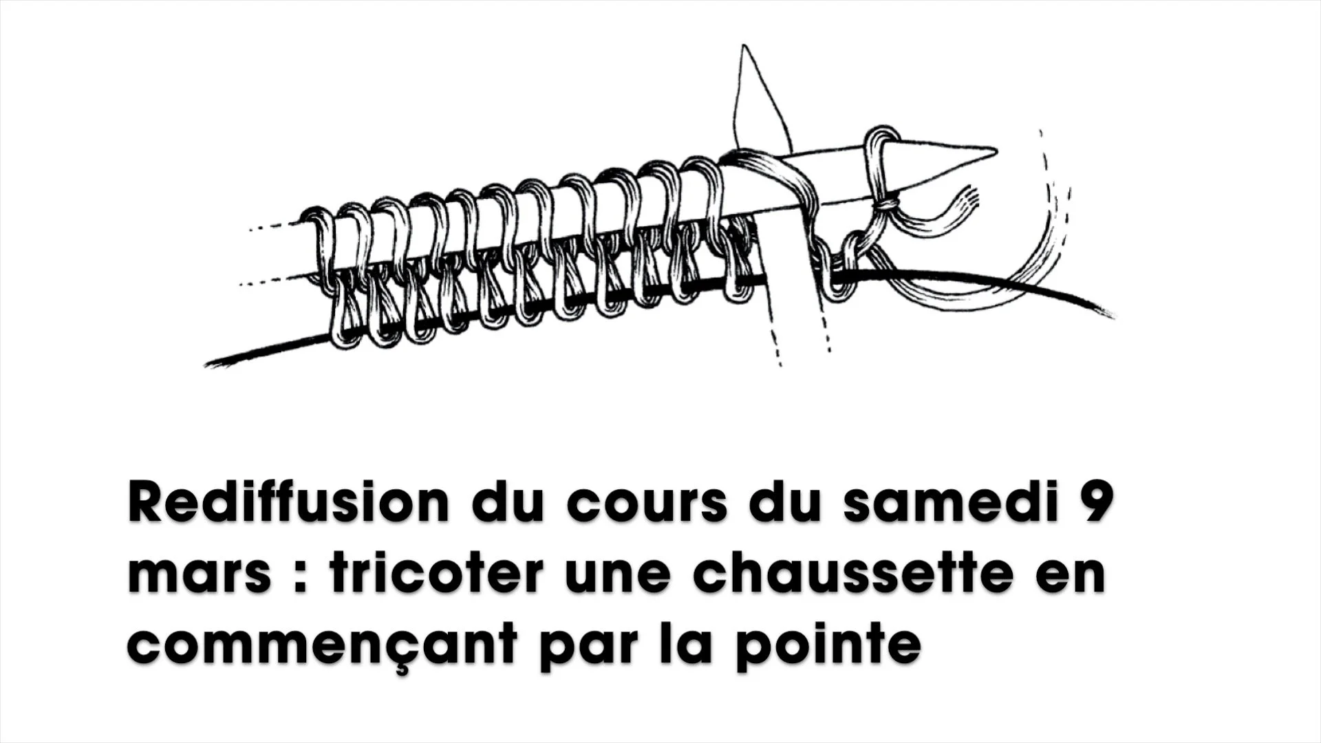 Tricoter une chaussette en commençant par la pointe