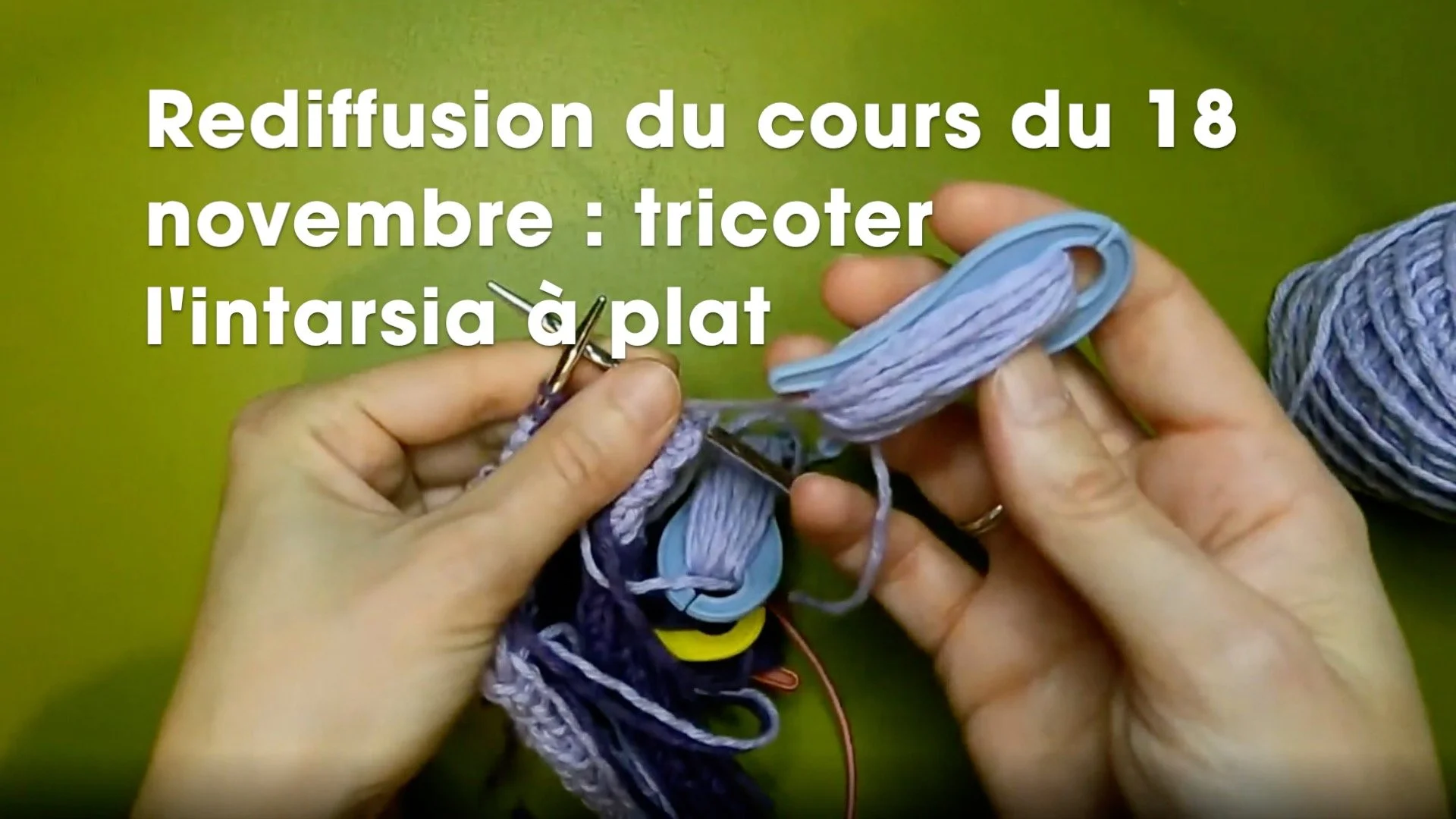 L'intarsia tricoté à plat