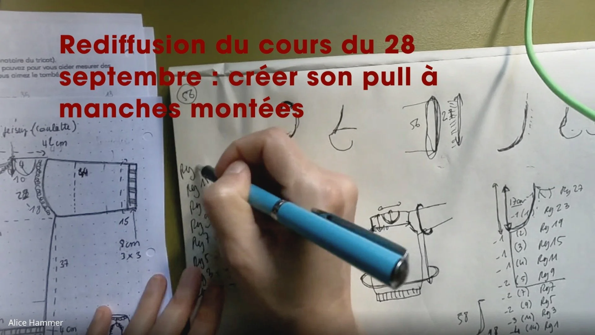Créer un pull à manches montées