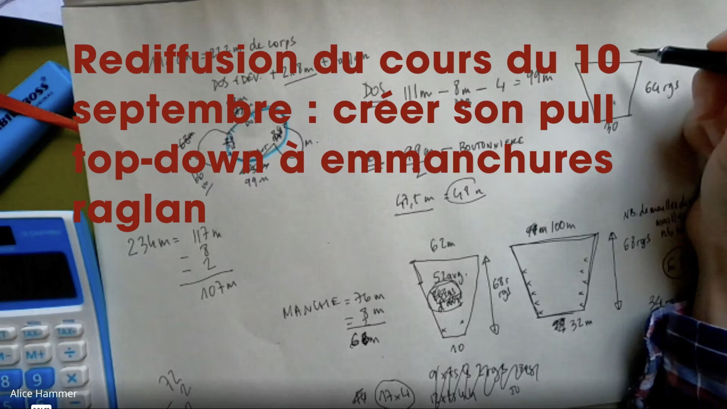 Créer son pull top-down à emmanchures raglan