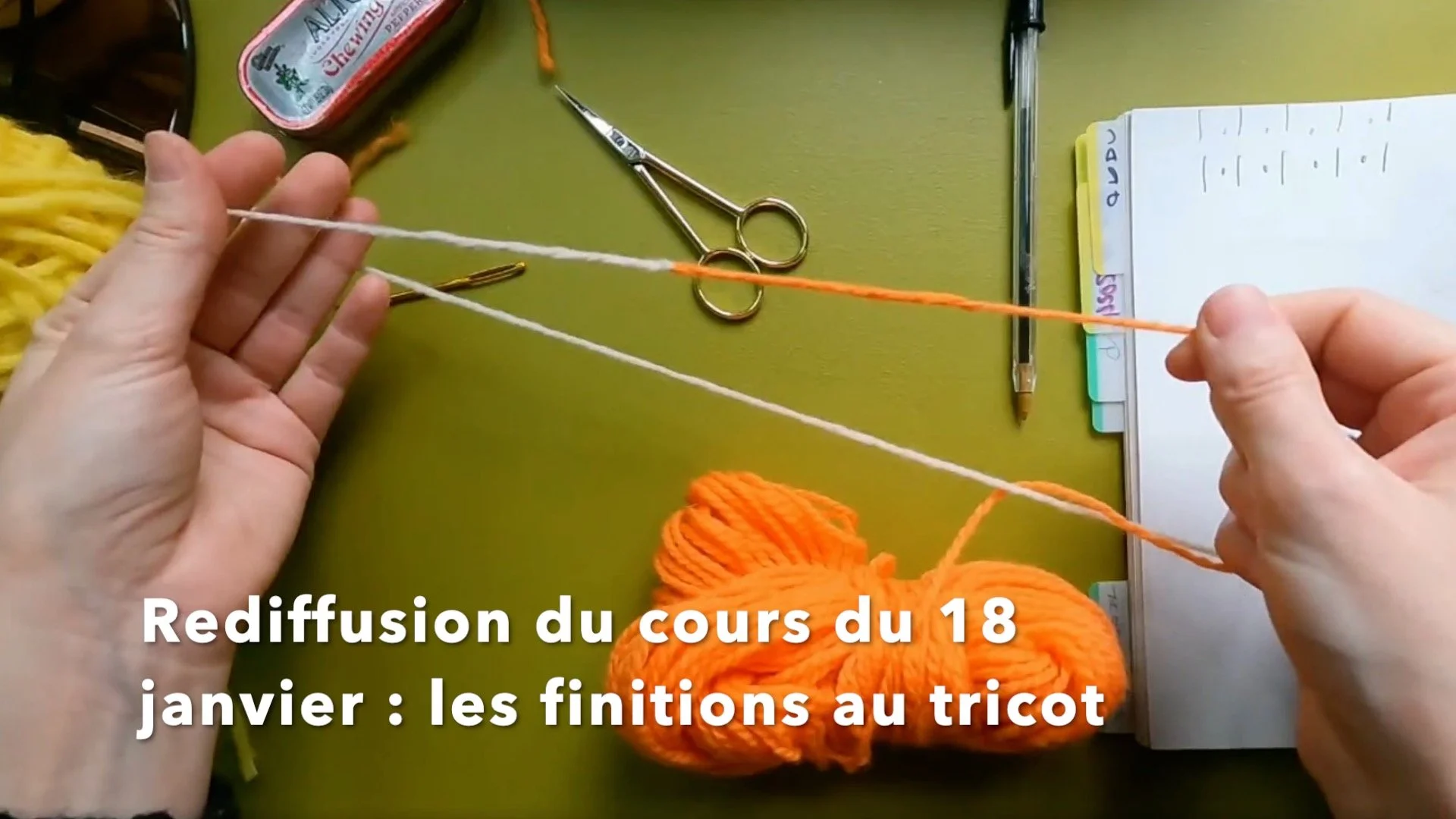 Les finitions au tricot