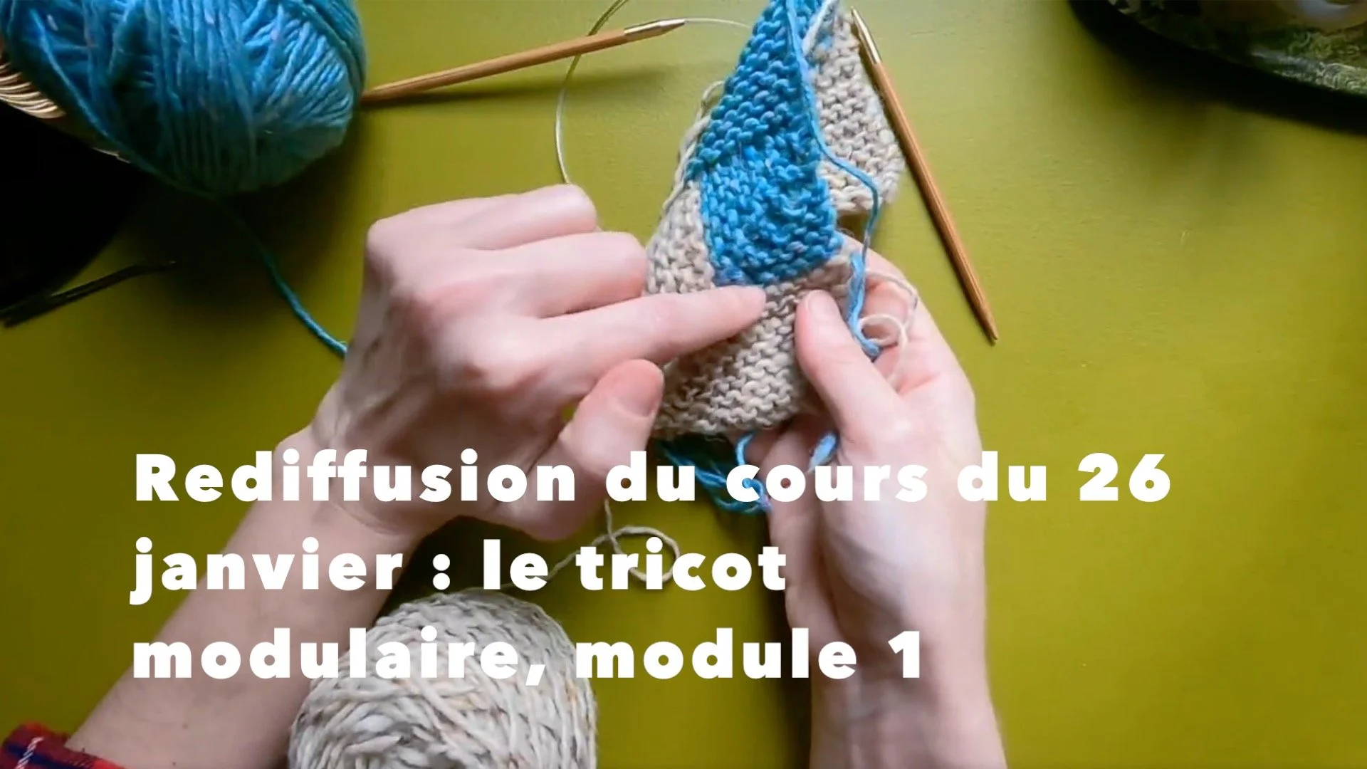 Le tricot modulaire, module 1