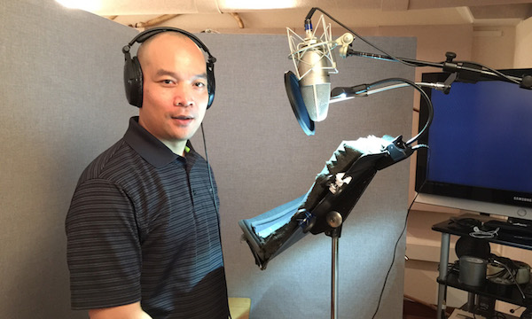 DIRECTOR MICHAEL SIV READIES A RE-RECORDING SESSION DURING THE COMPLETION OF HIS FEATURE DOCUMENTARY DEBUT, "DAZE OF JUSTICE." (PHOTO: COURTESY THE FILMMAKER)