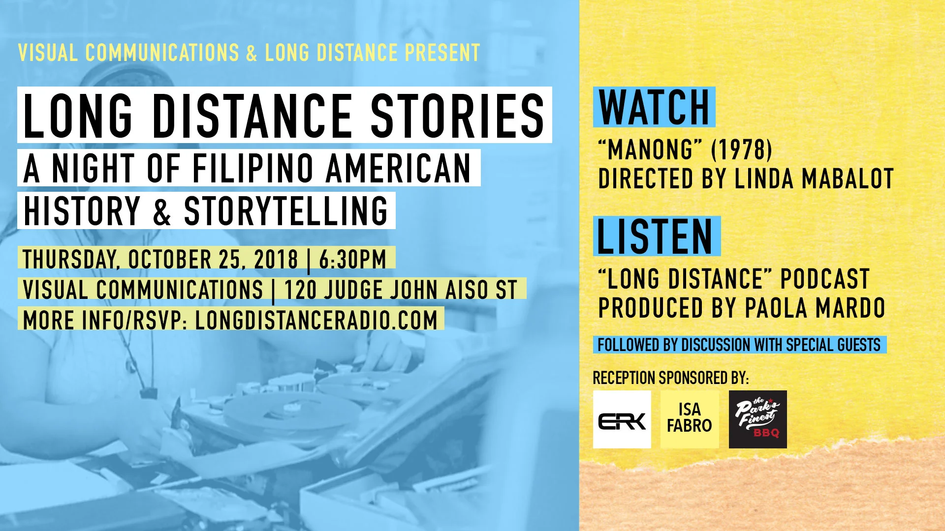 Long Distance Stories: A Night of Fil Am History &amp; Storytelling