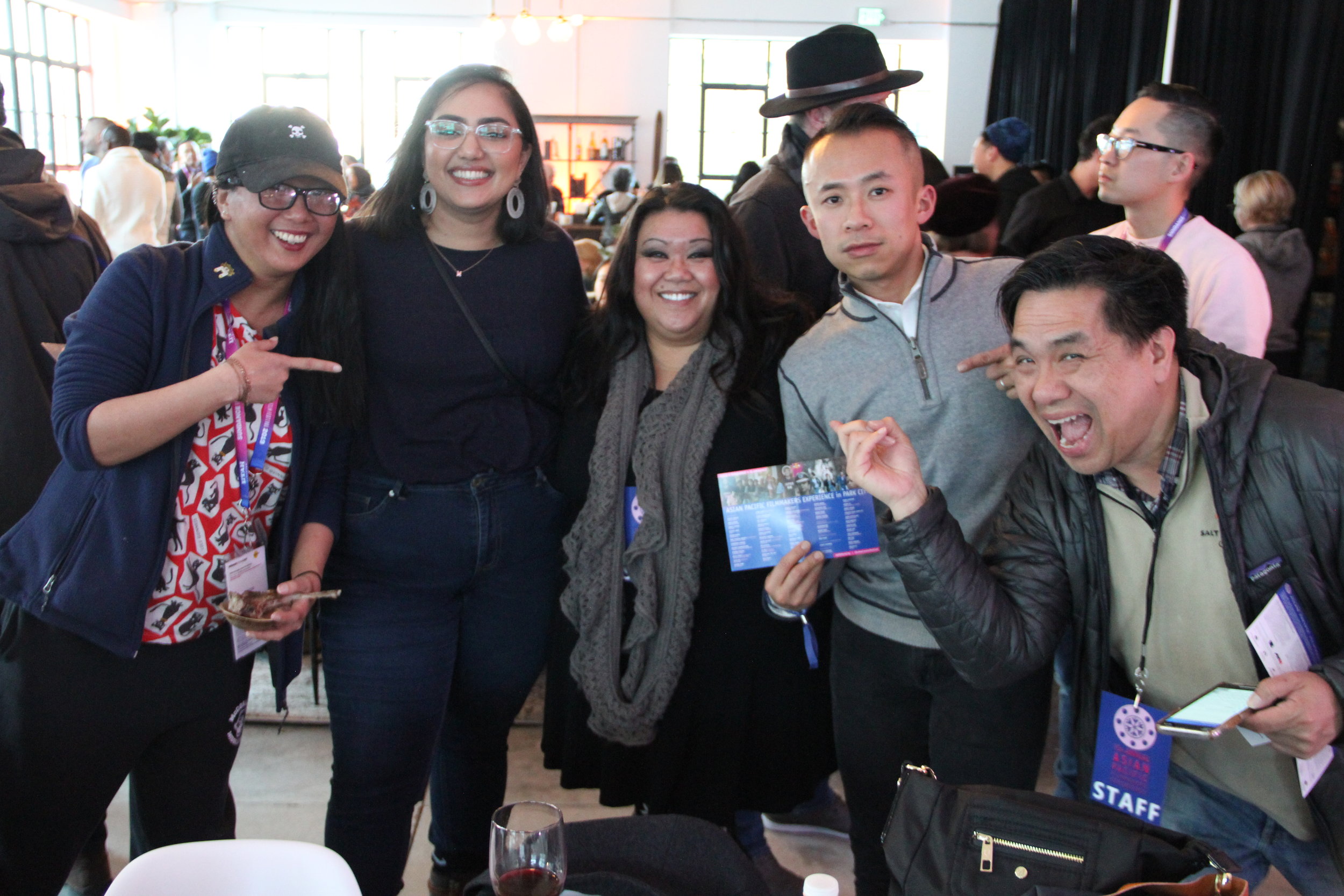  Boston Asian American Film Festival’s Anna Zang, Kollaboration L.A.’s Manpreet Kaur, NBCUniversal’s Laarni Rosca Dacanay, San Francisco Film Commissioner Jack Song, and Ted Nguyen remind one and all what the celebration is all about. (Photo: Abraham