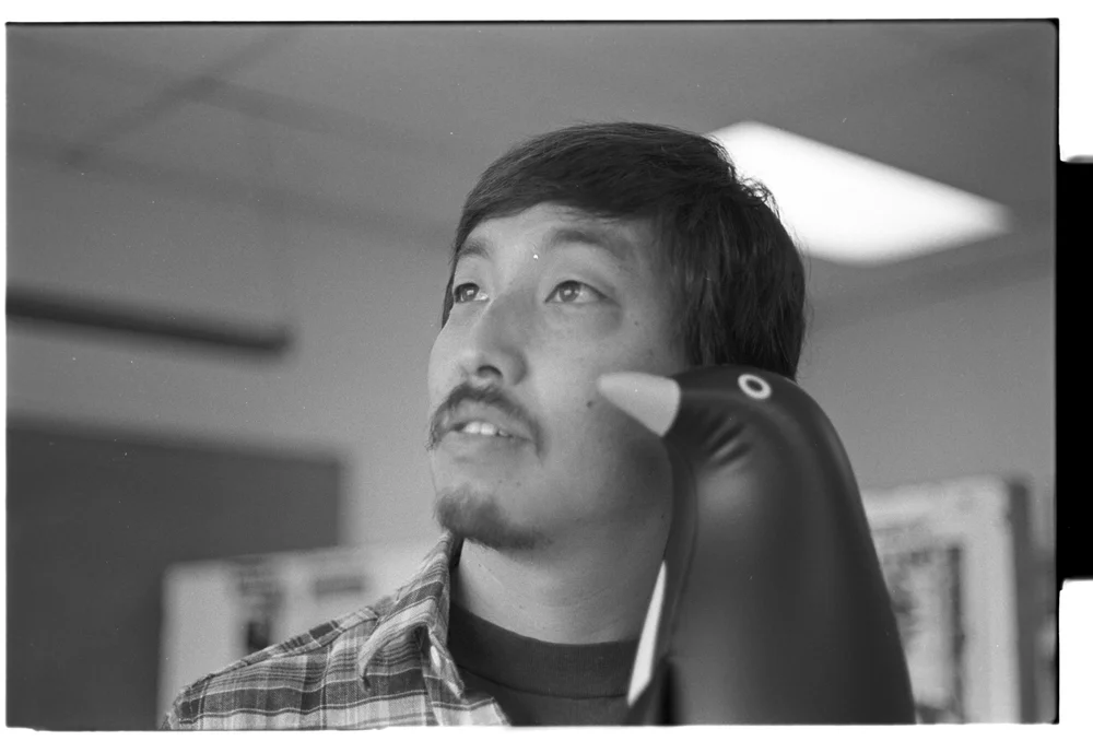 John Esaki and Inflatable Penguin