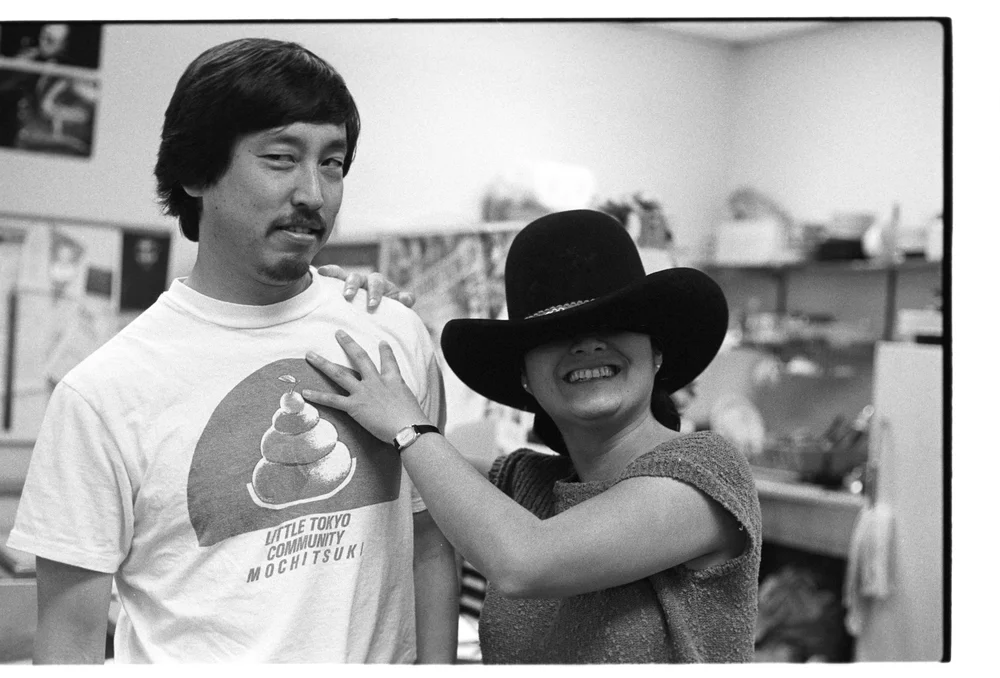 John Esaki and Amy Kato in Cowboy Hat