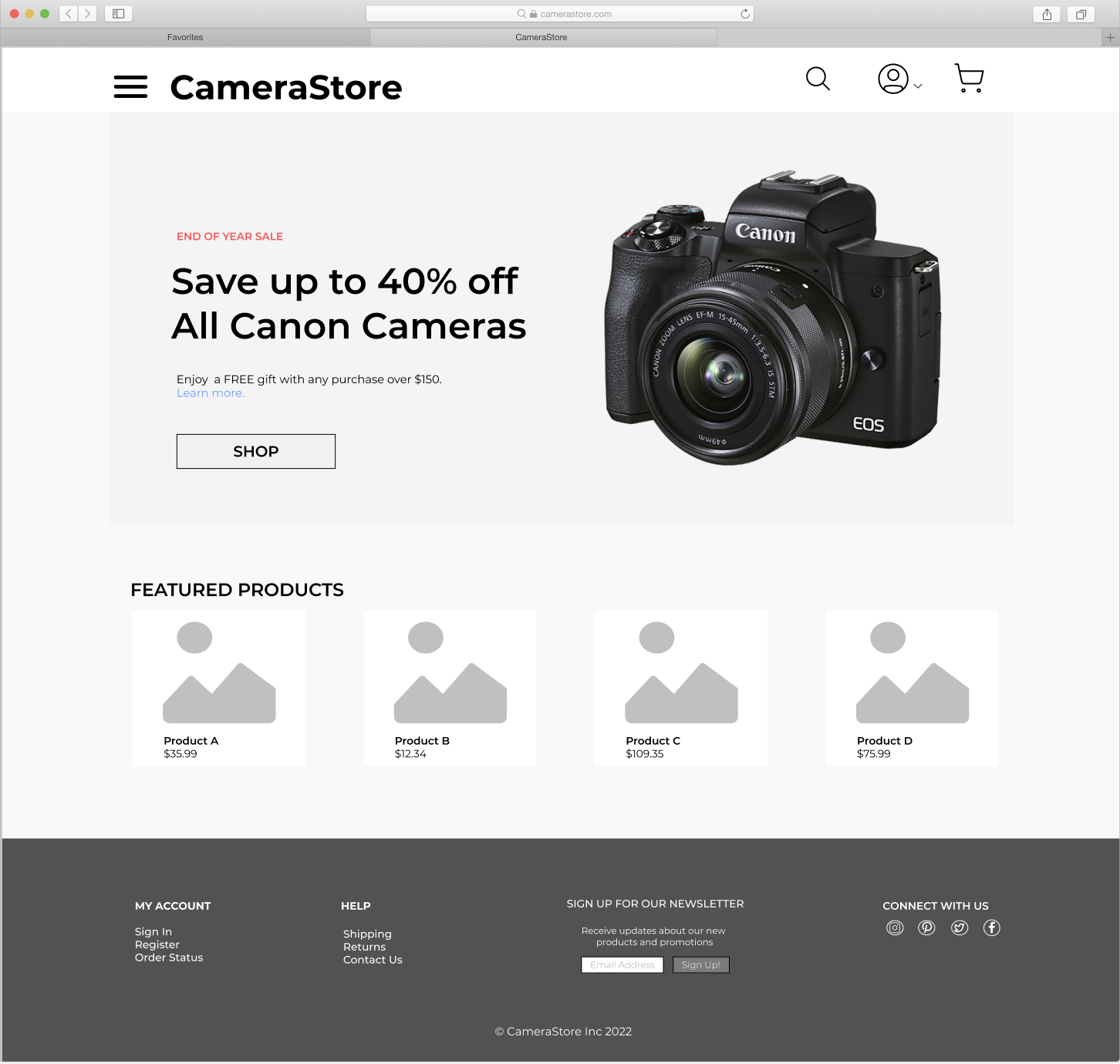 CameraStore Home Page.png