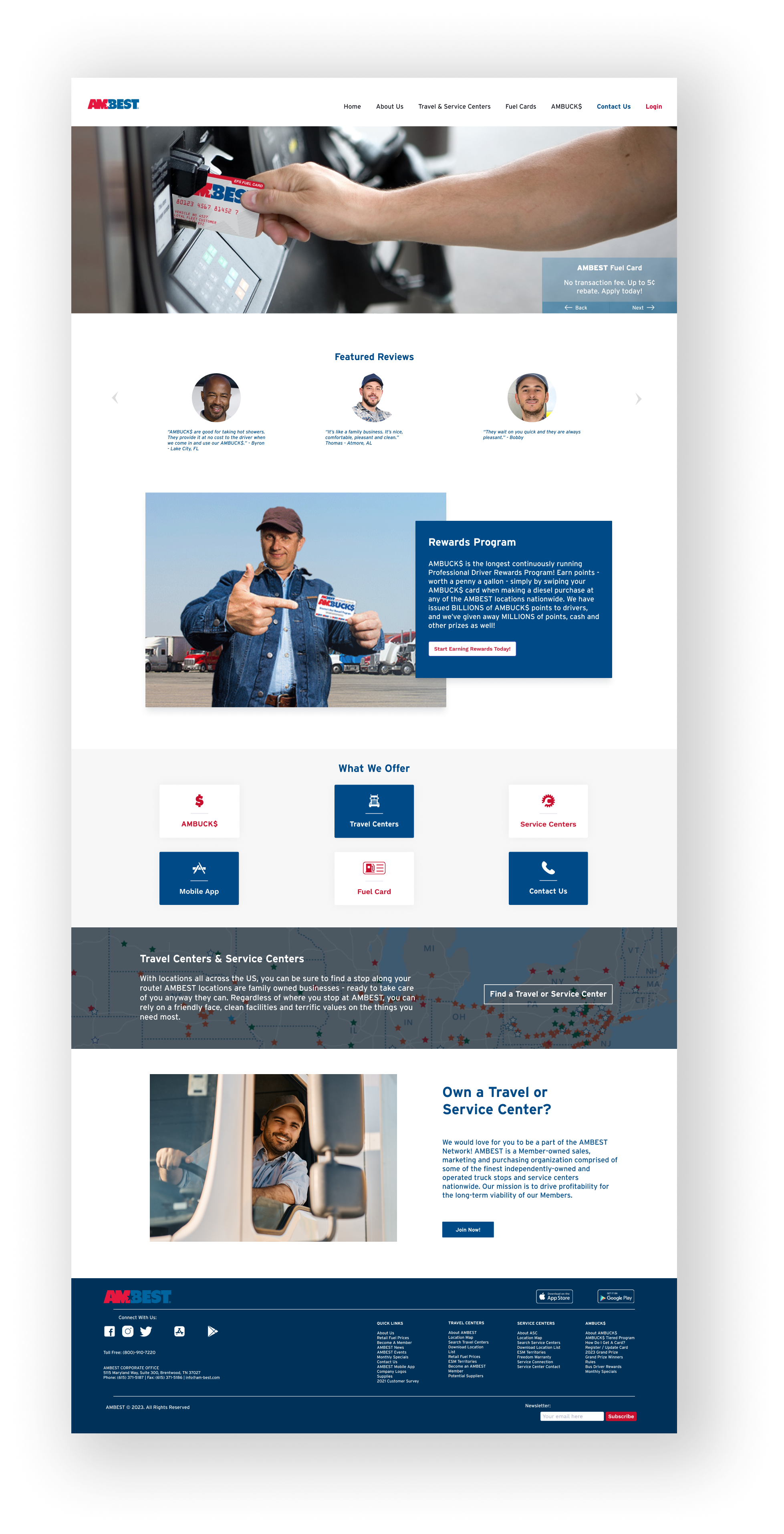 Ambest Website Homepage (Full)