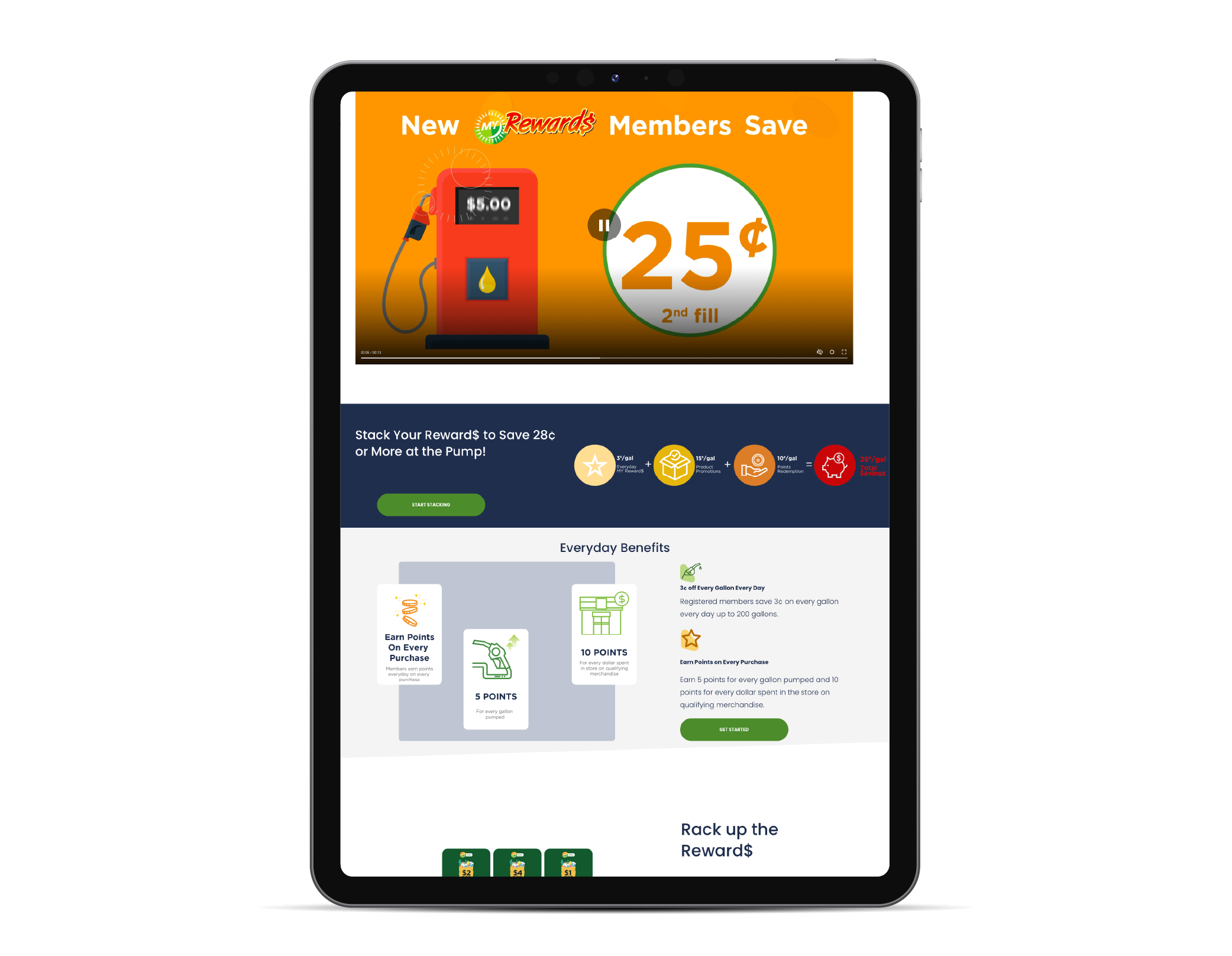 MAPCO Website - Rewards