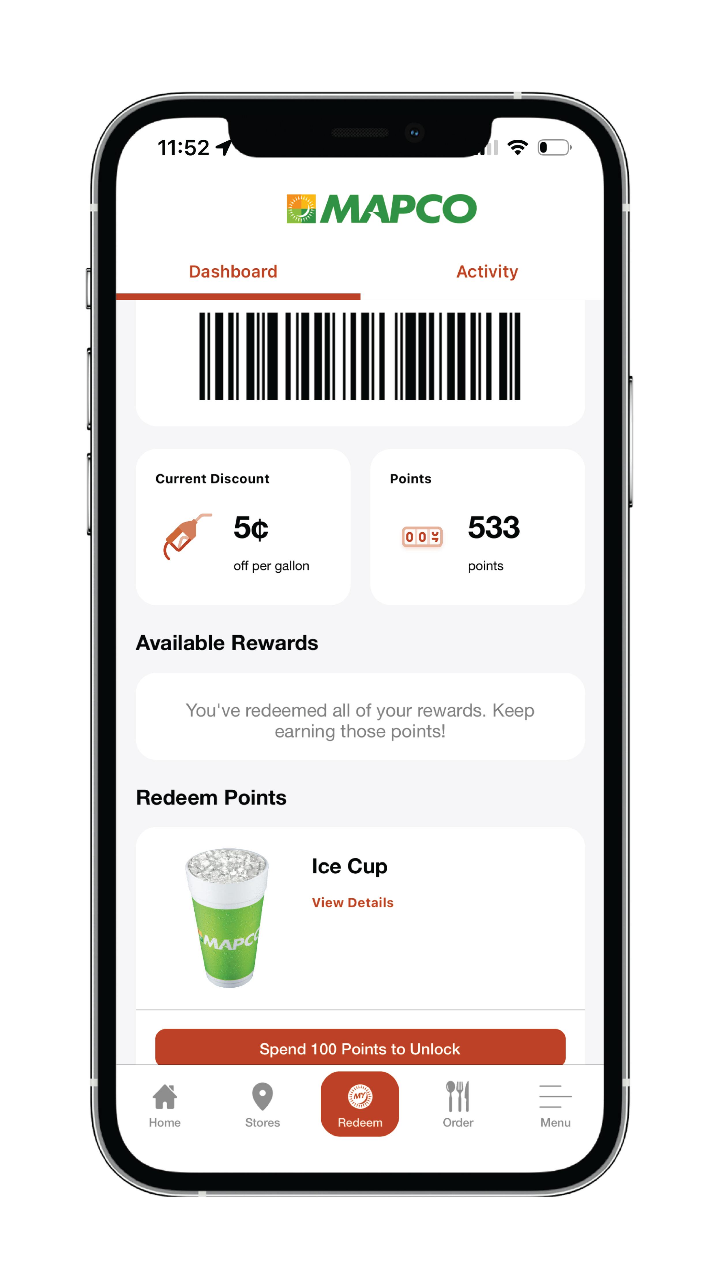 MAPCO App - Rewards