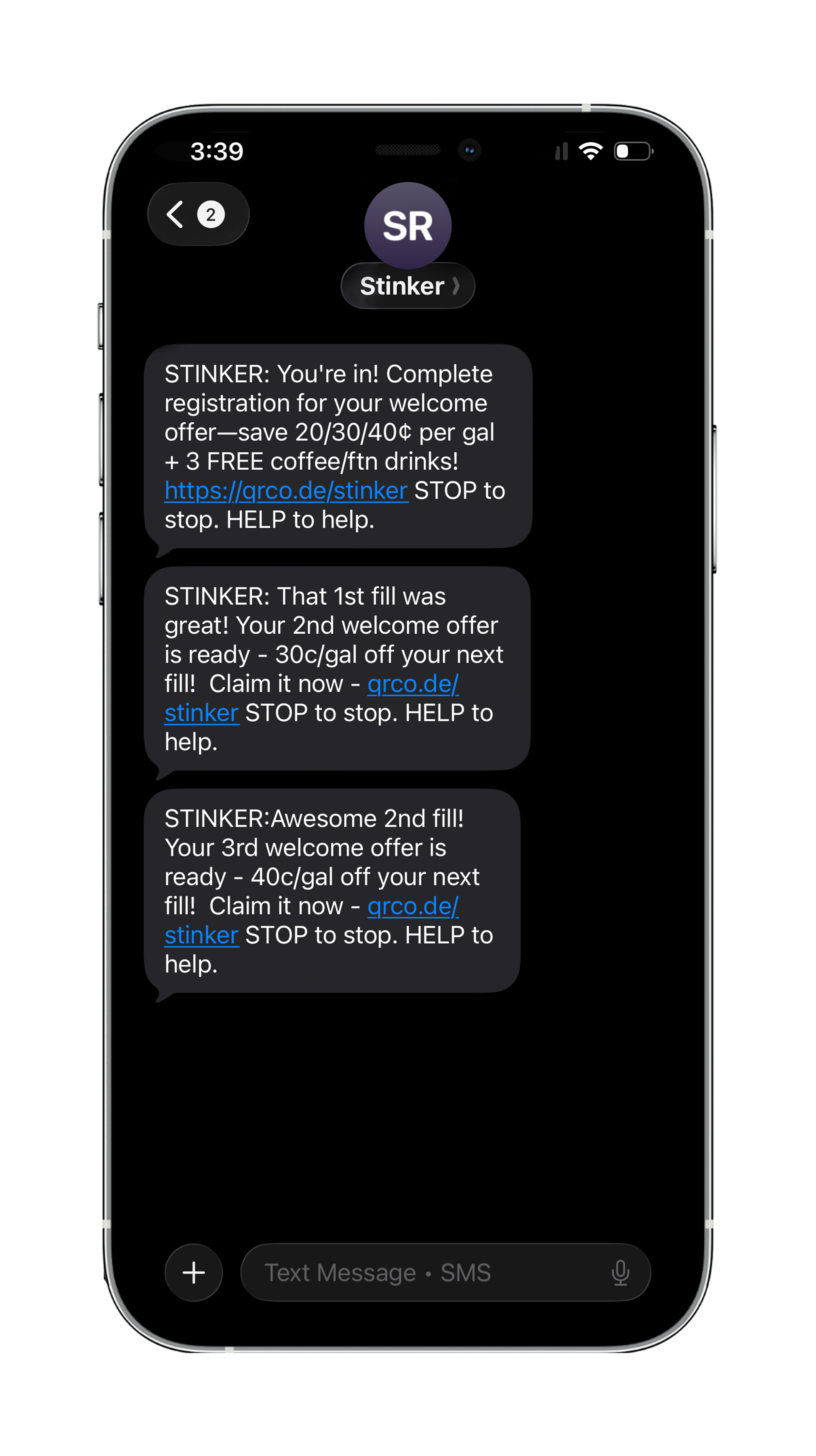 Stinker - Loyalty SMS