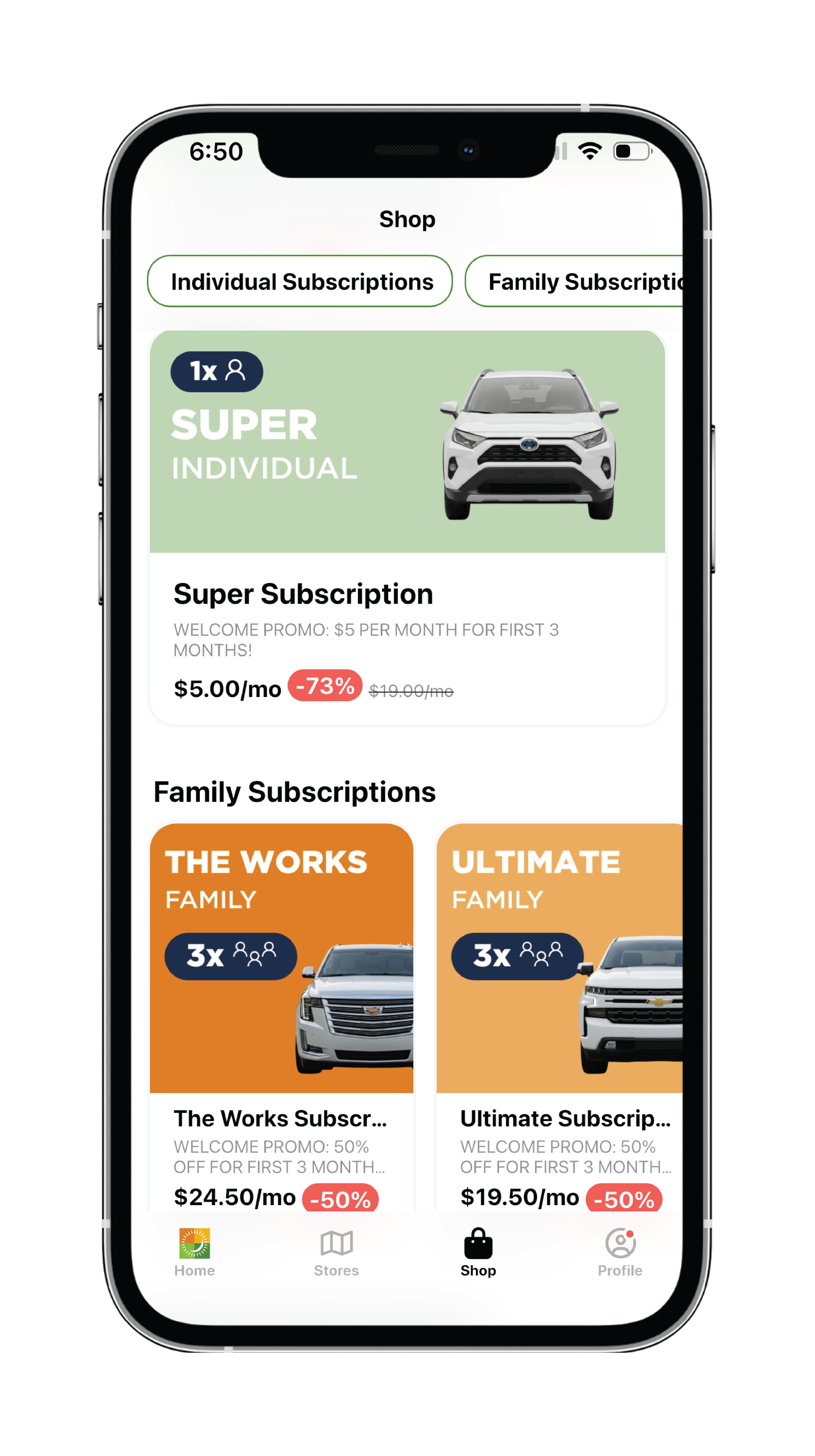 MAPCO Car Wash App - Wash Options