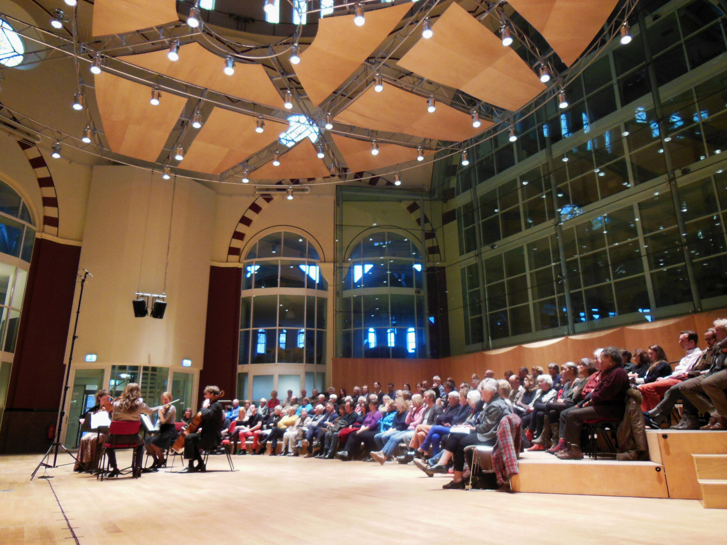 String quartet performing at the home base of the Netherlands Philharmonic Orchestra