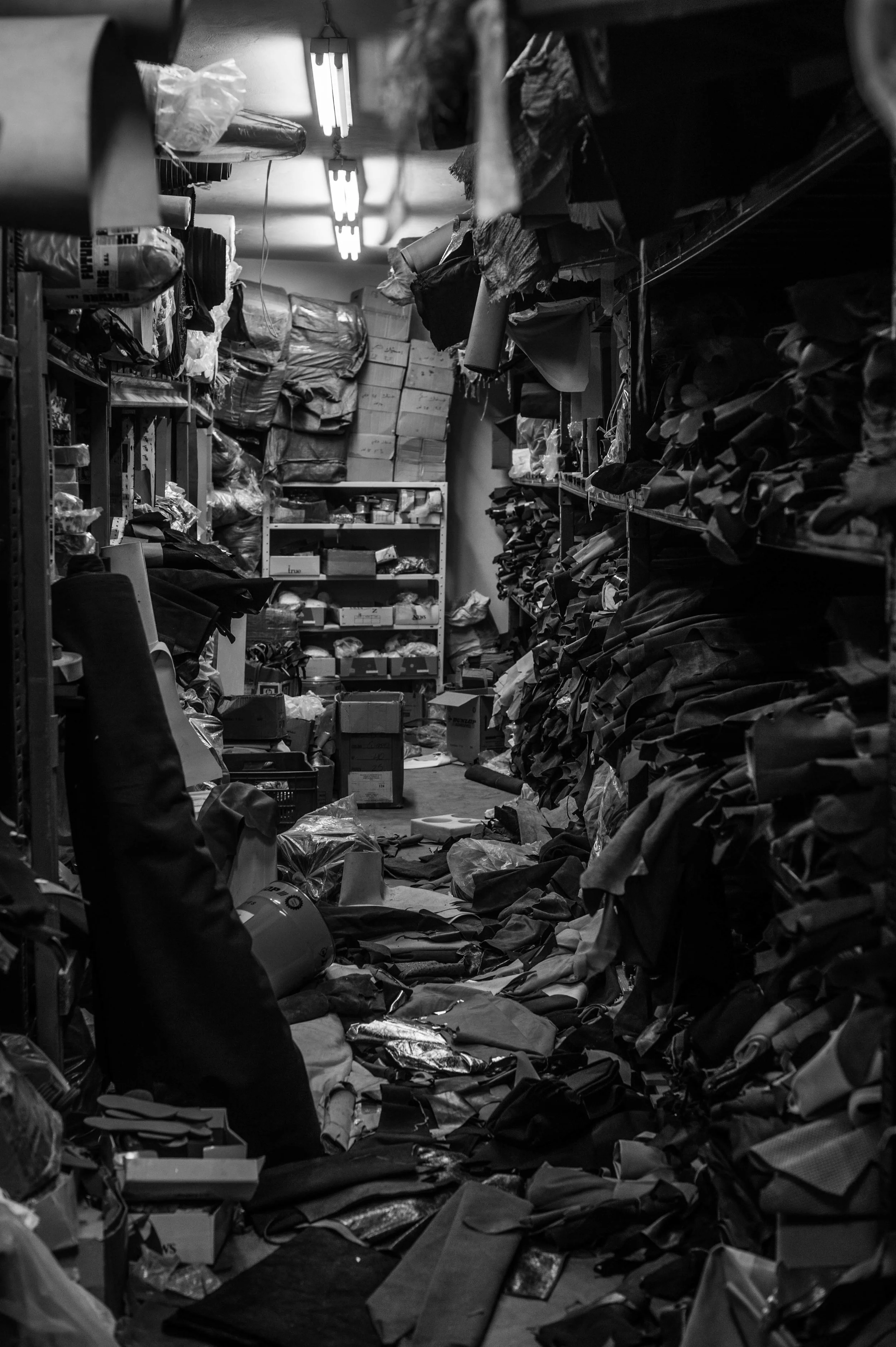 Leather Stock Pile, Hebron, 2016
