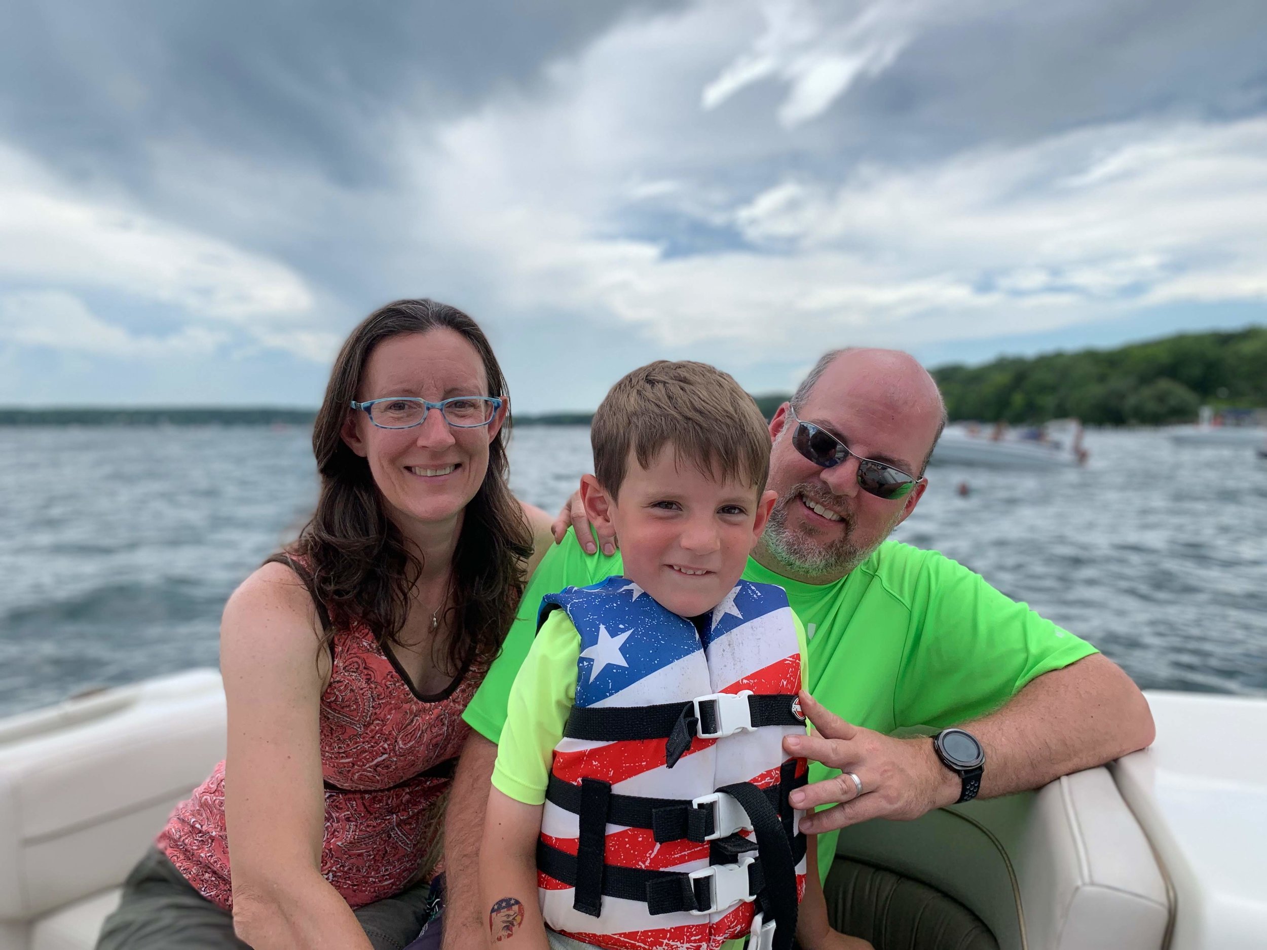 Boat ride on the lake got the best family portrait
