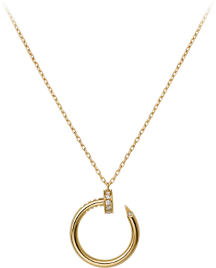 JUSTE UN CLOU NECKLACE Yellow gold diamonds.png
