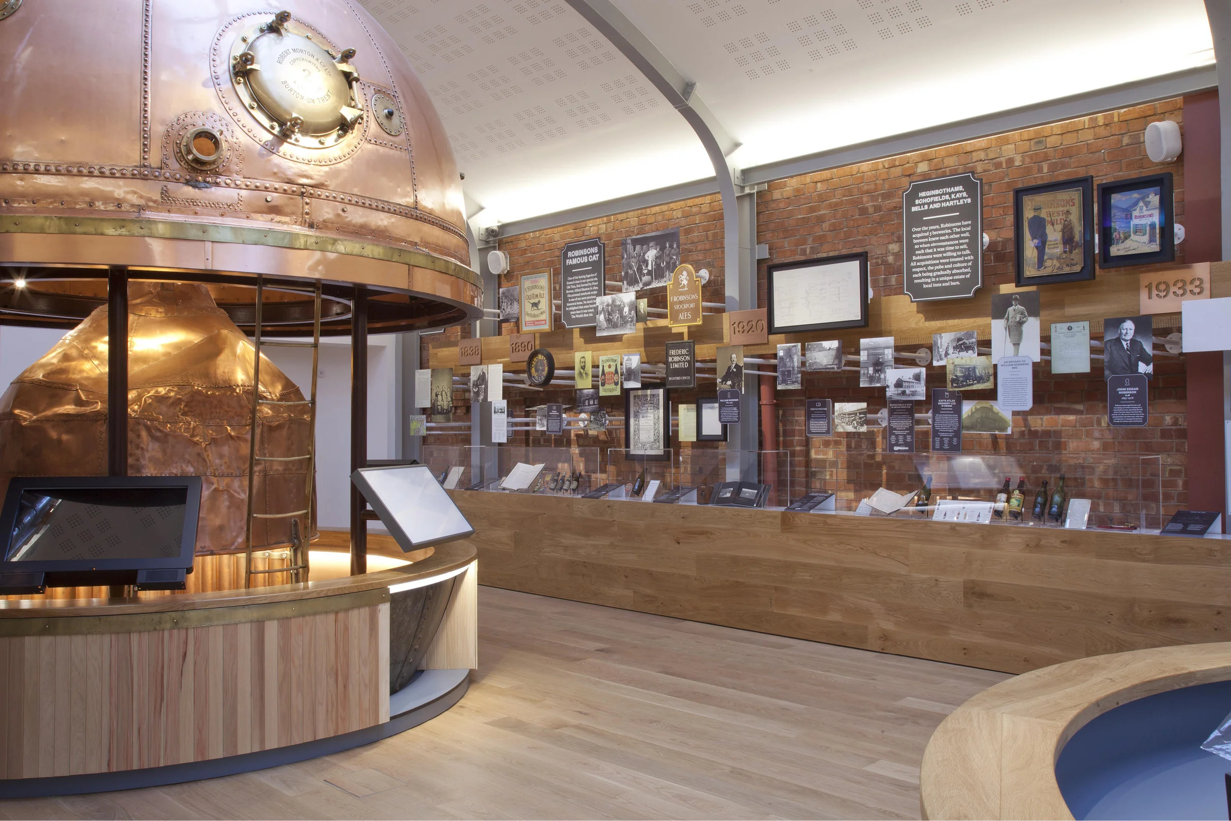 Photograph of Company History Exhibition at Robinsons Brewery