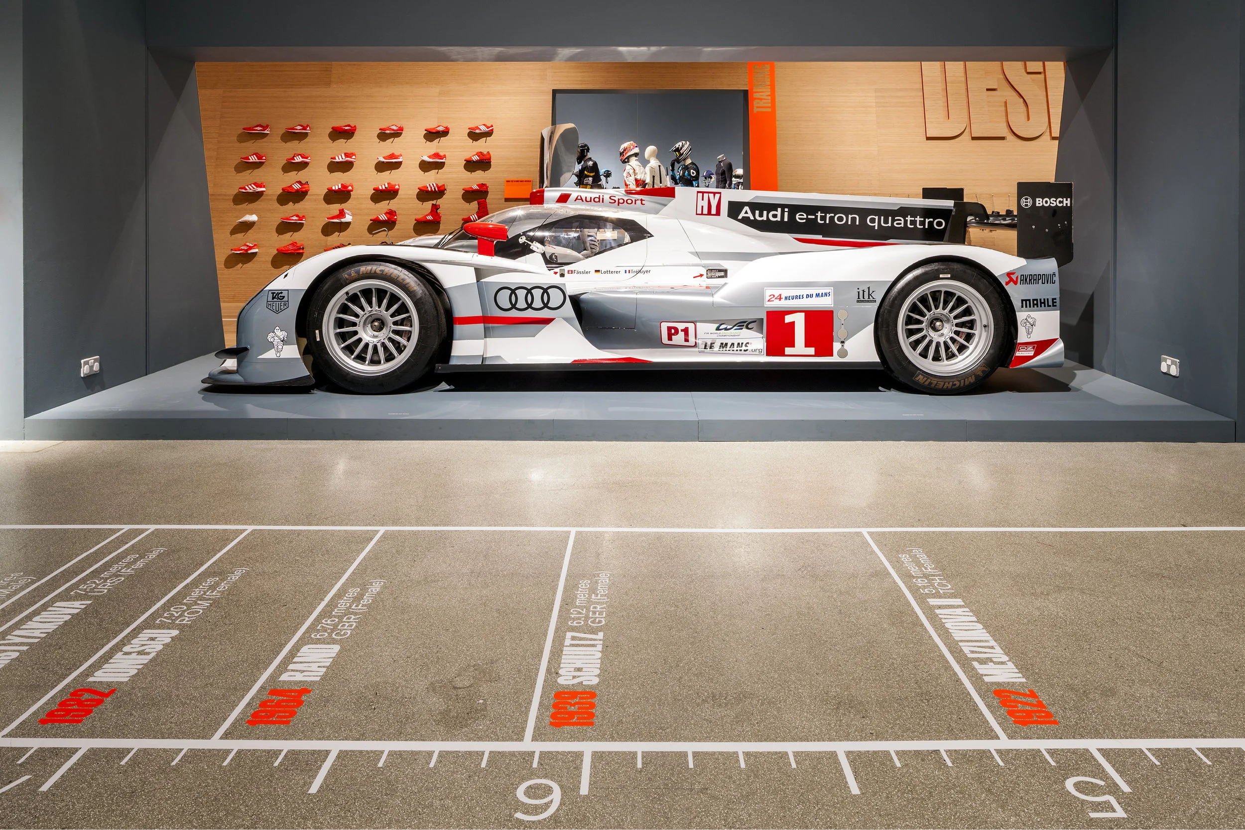 Photograph of the Design to Win Exhibition at the Design Museum London