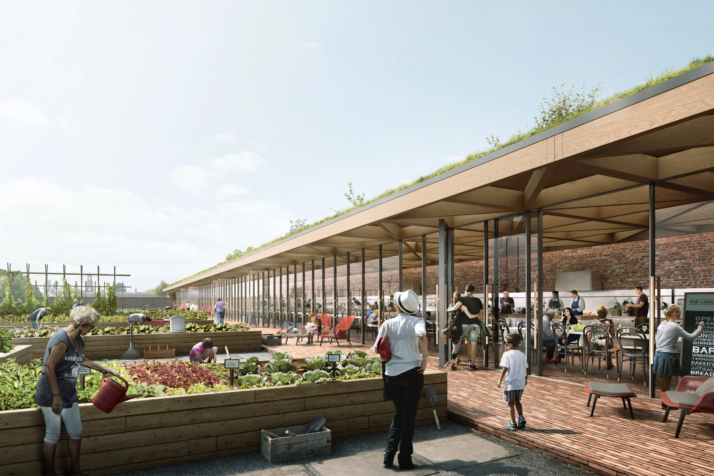 Proposal to create a cooking & gardening school within an abandoned walled garden