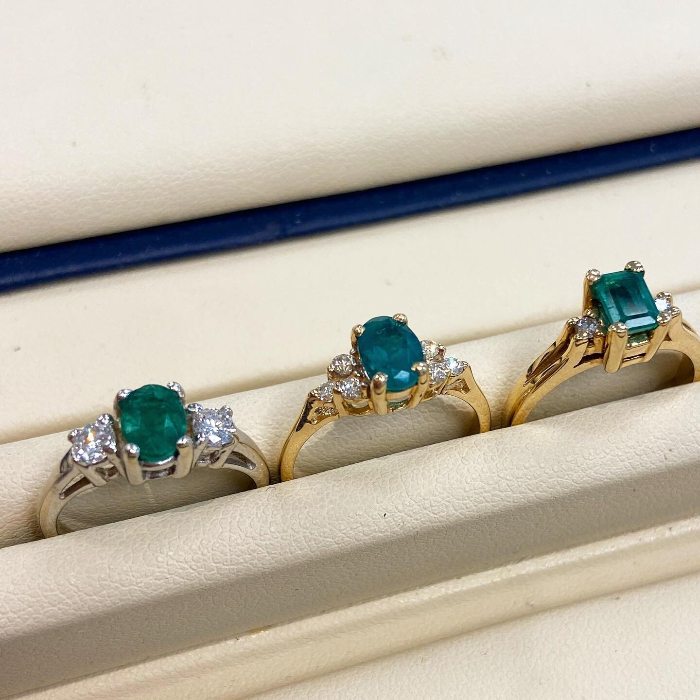 Emerald is May&rsquo;s birthstone! Come down to see our nice green emeralds just in time for the warm weather! ☀️💚