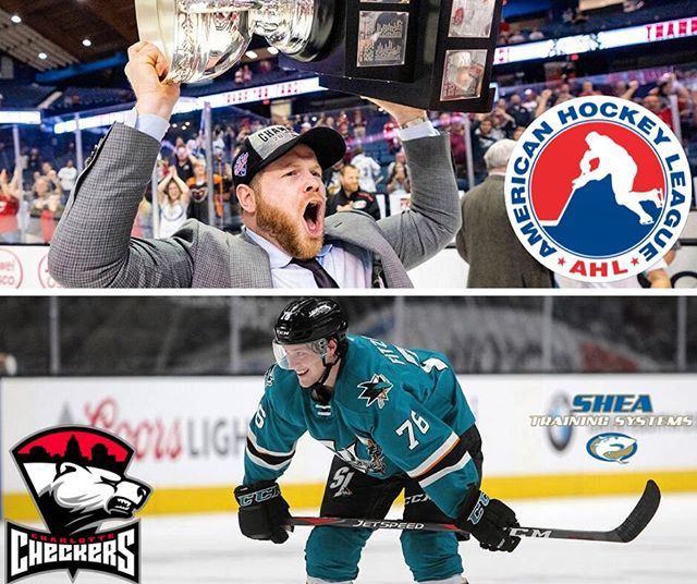 Congrats to a former and current Shea Training athletes Ryan Warsofsky and Cavan Fitzgerald for signing with the Calder Cup winning @checkershockey of the AHL!! Ryan has just been promoted by the Checkers to become the youngest head coach in @theahl 