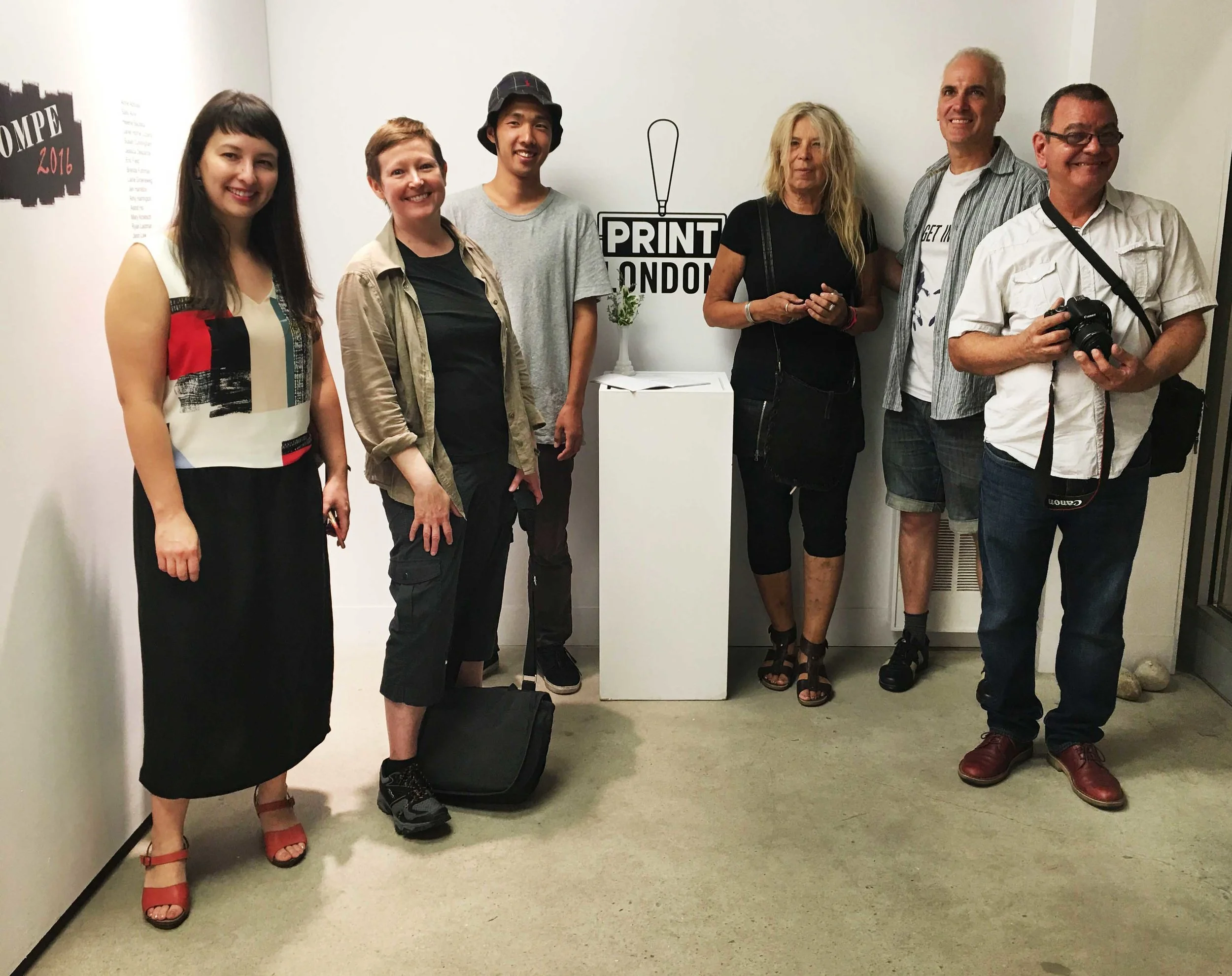 Friends from Open Studio in Toronto (Left to Right): Amy Uyeda, Loree Ovens, Shogo Okada, Irina Schestakowich, Kurt Pammer, Agustin Rolando Rojas