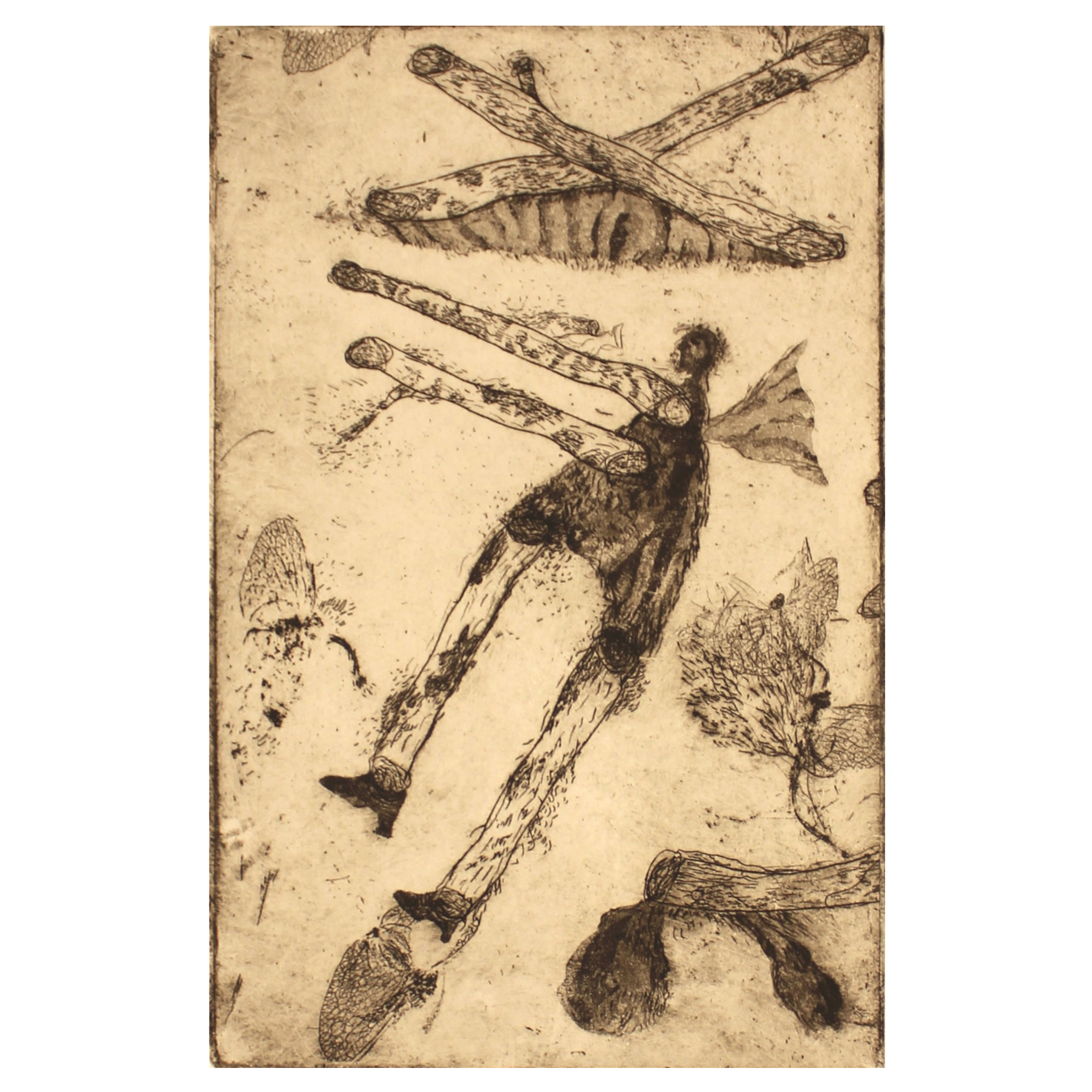 Cathy Senitt, OTJ, 2014, intaglio