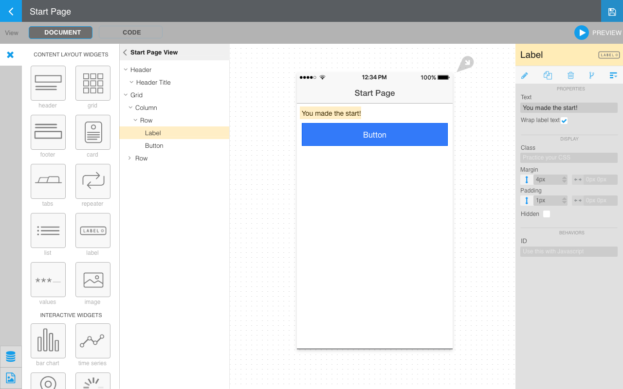 Add Widget